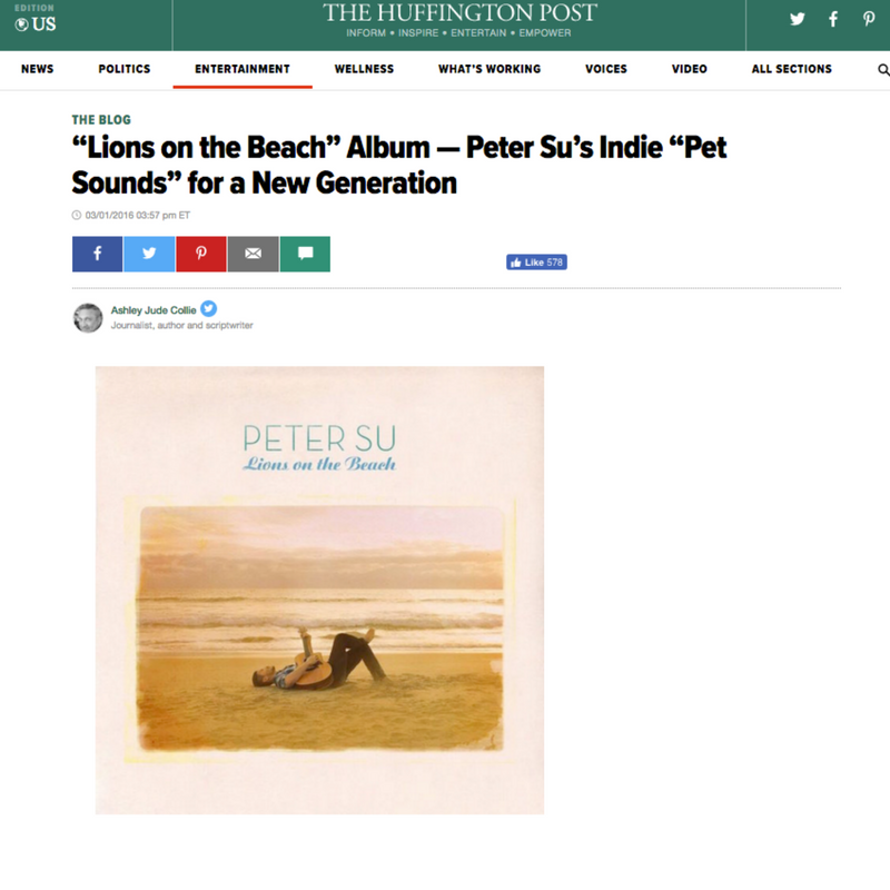 The Huffington Post calls Lions on the Beach "Pet Sounds for the millennial generation"