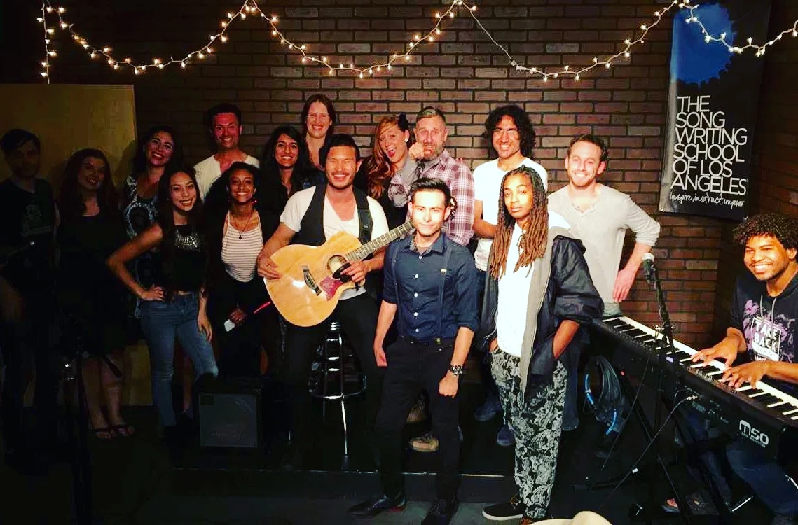 Hosting the Songwriting School of LA Open Mic