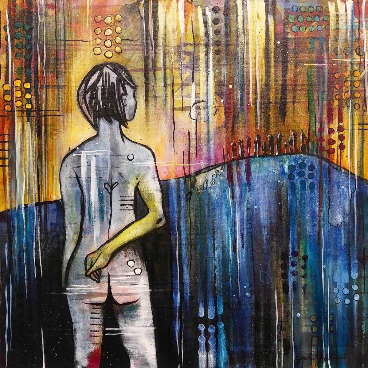 Joan | 24 x 24 inch acrylic on canvas