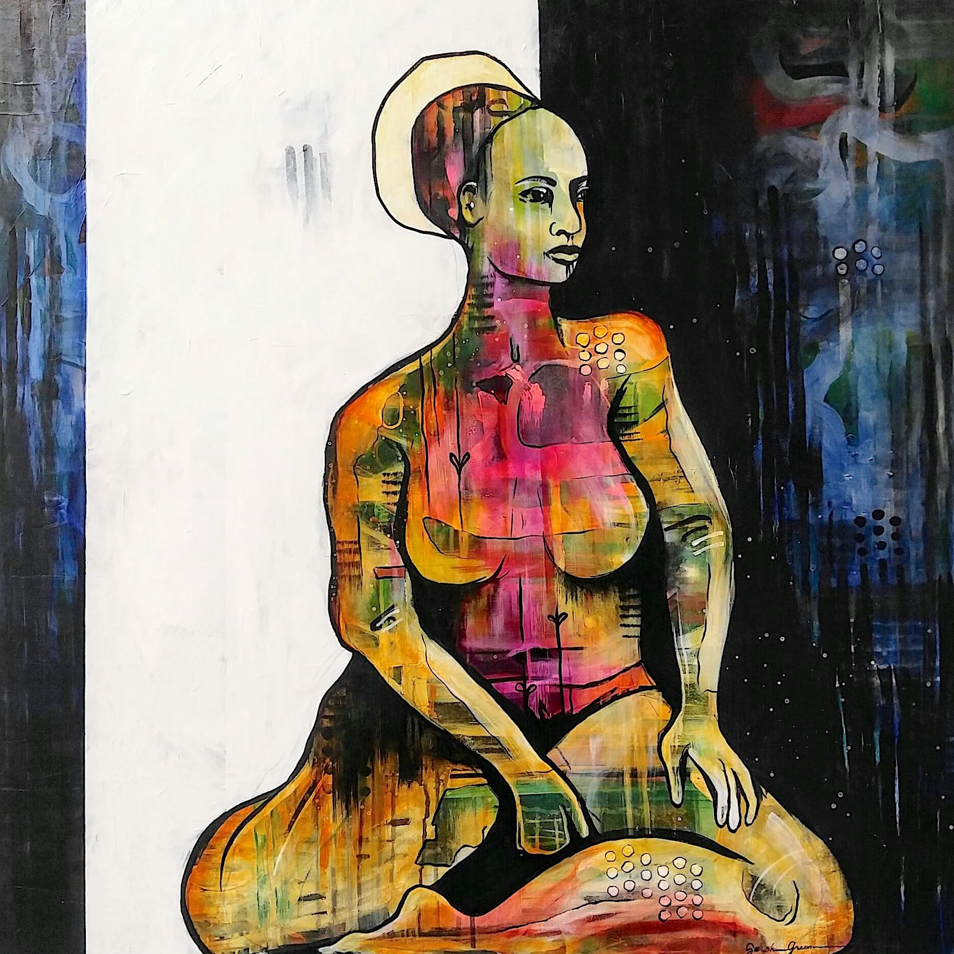 Liminal | 36 x 36 inch acrylic on canvas