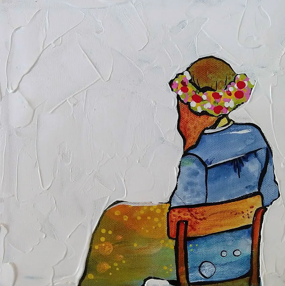 #6 Little Big Show | 8 x 8 inch acrylic on canvas