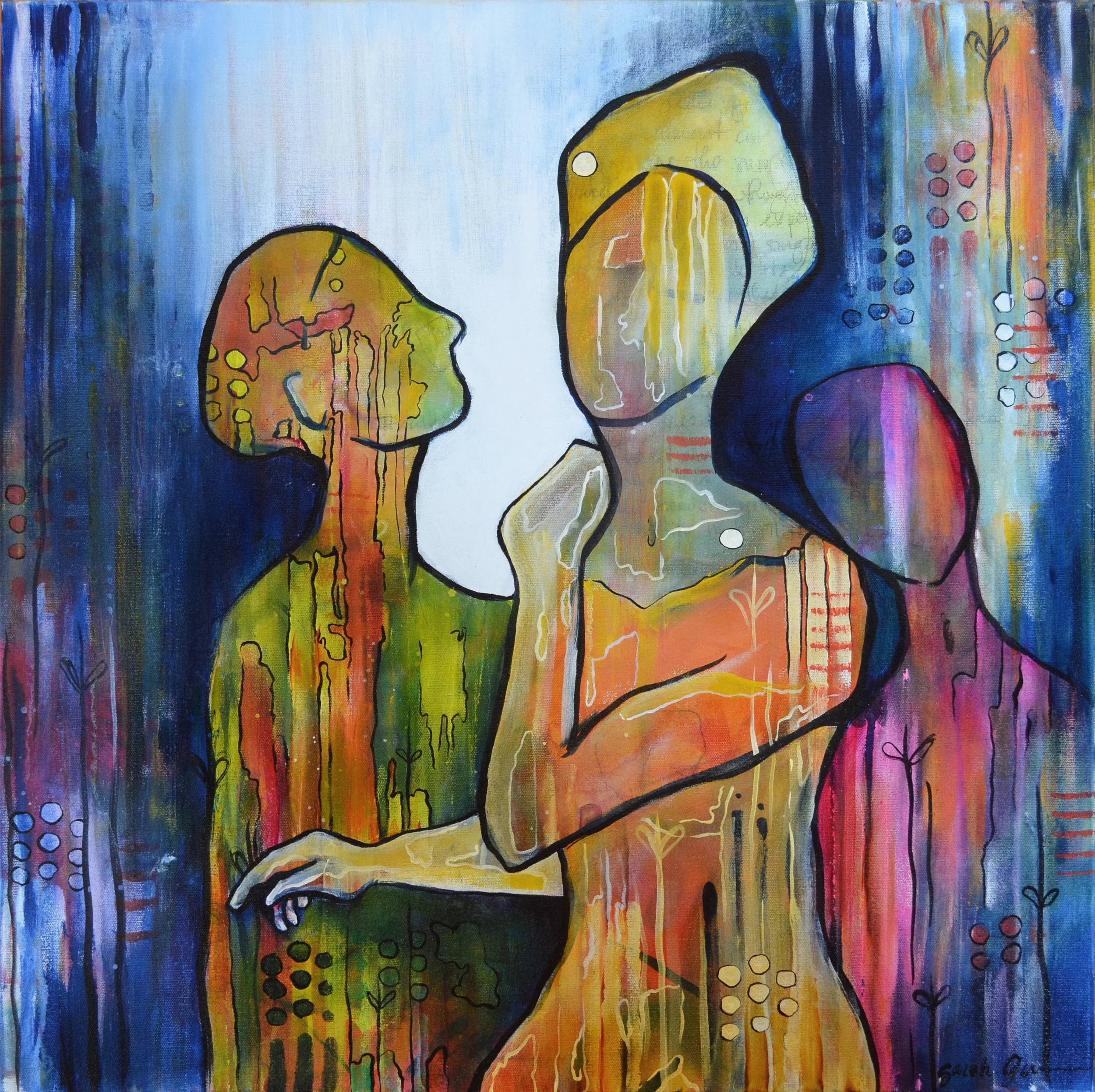Exhausted Muse | 24 x 24 inch acrylic on canvas