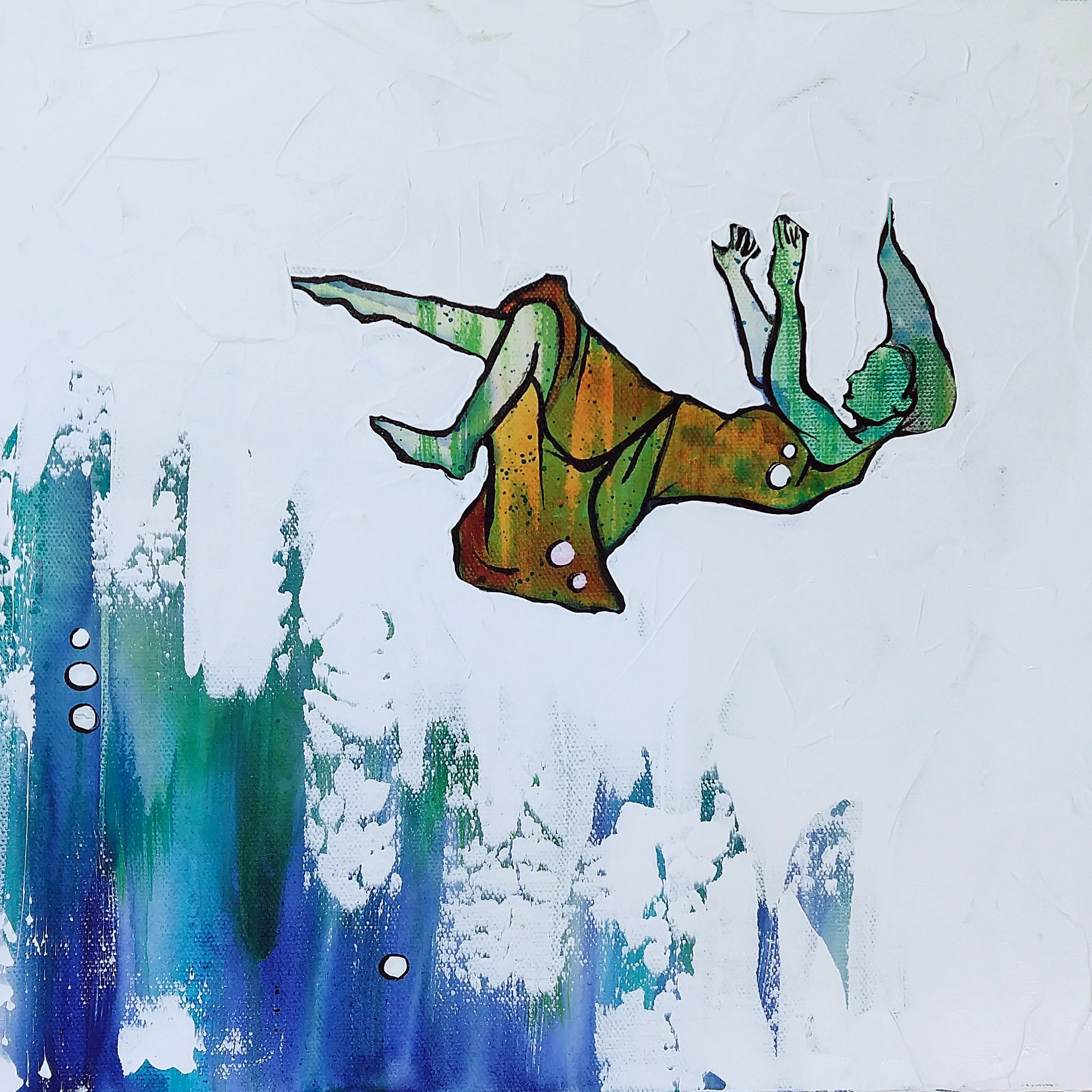 Float | 12 x 12 inch acrylic on canvas