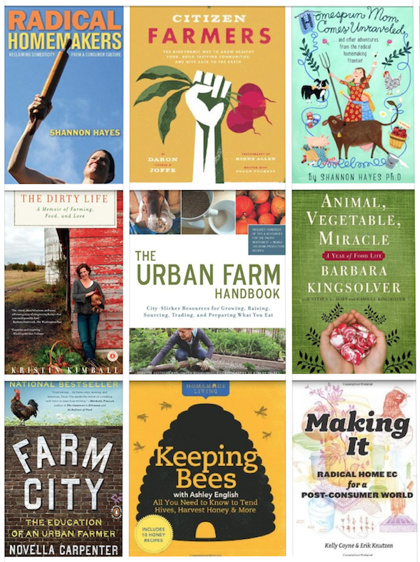 My Radical Homemakers Reading List