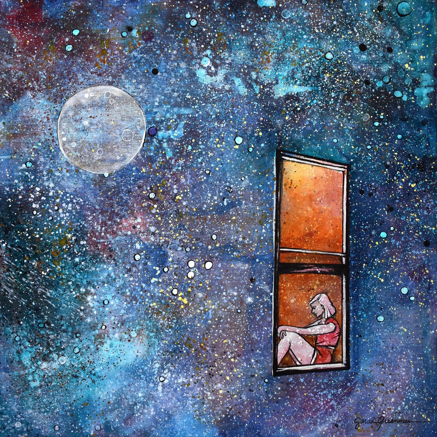She Whom the Moon Ruled (20x20)