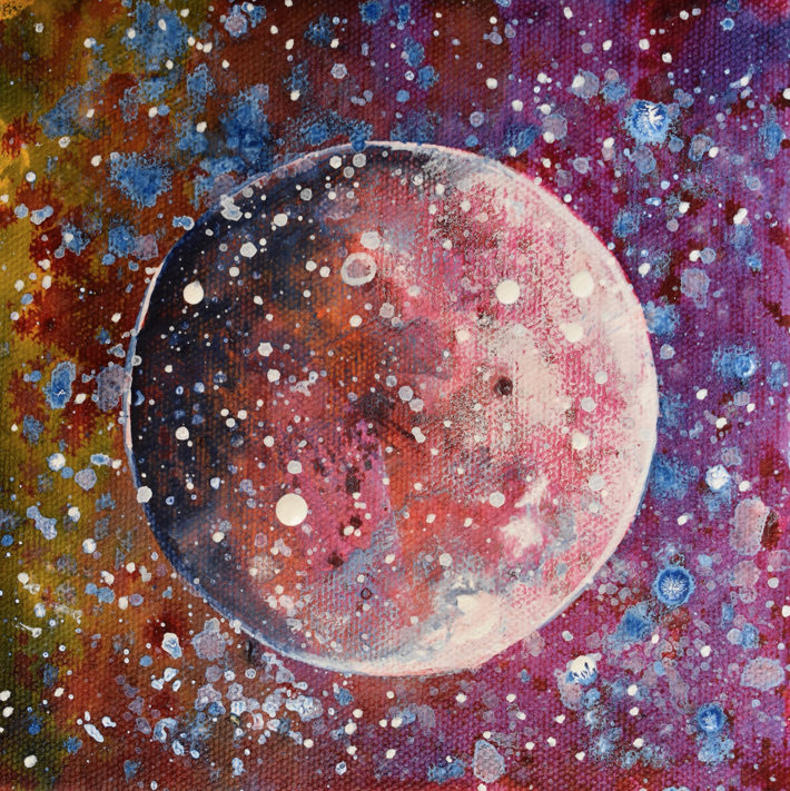 Painting a Moon Phase Triptych