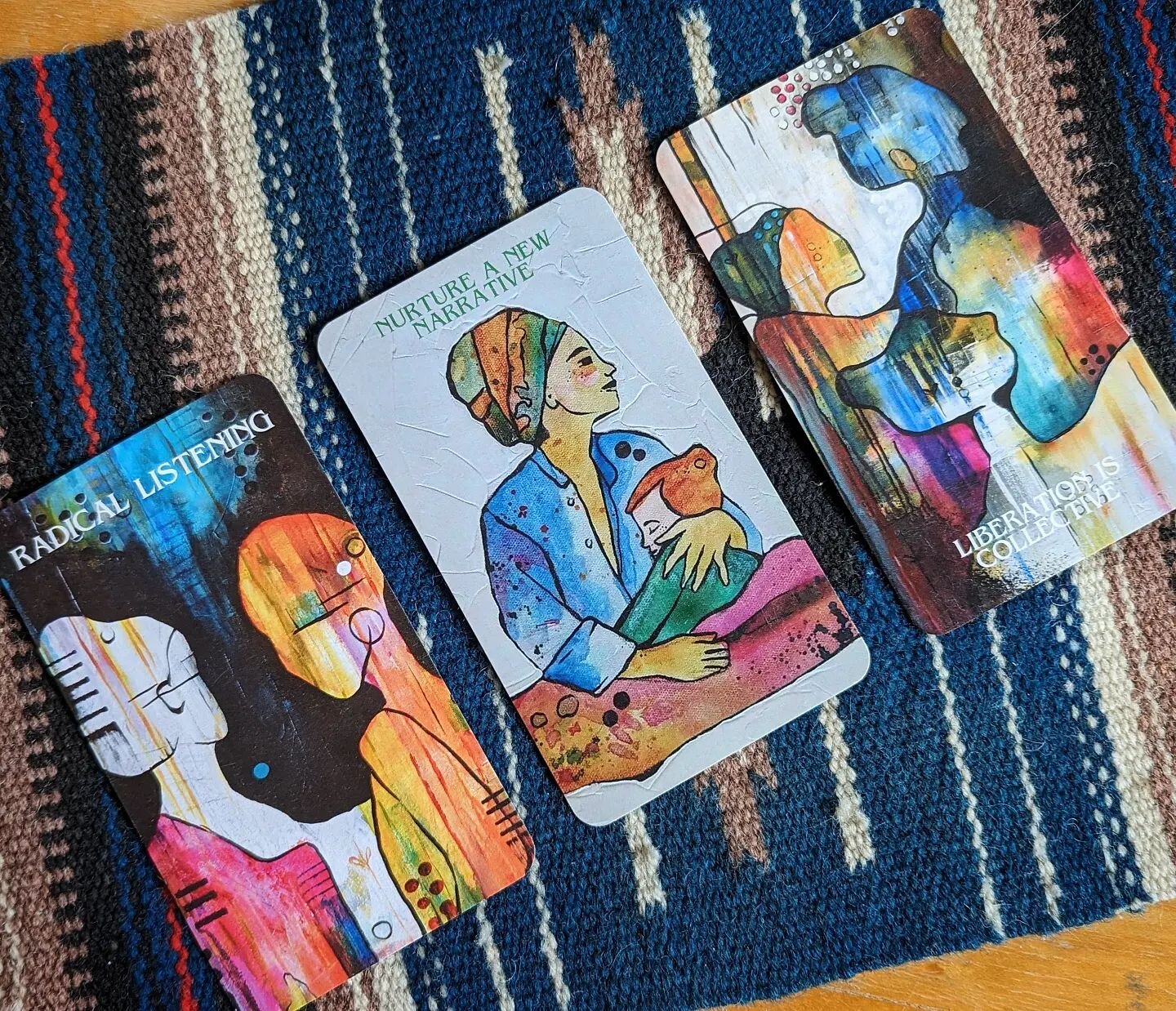 Here's a little 3-card reading I did just for you and me. I asked, &quot;What do I need to know or remember as I continue to show up during these heartbreaking times?&quot;

These cards are from my Creative Alchemy Oracle Deck. This deck is no longer