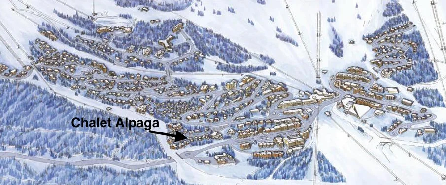 Location of the Chalet Alpaga
