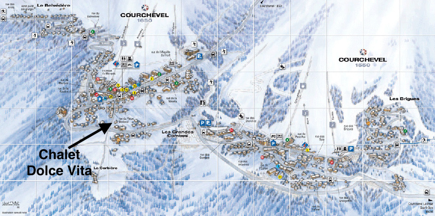 Location of Chalet Dolce Vite