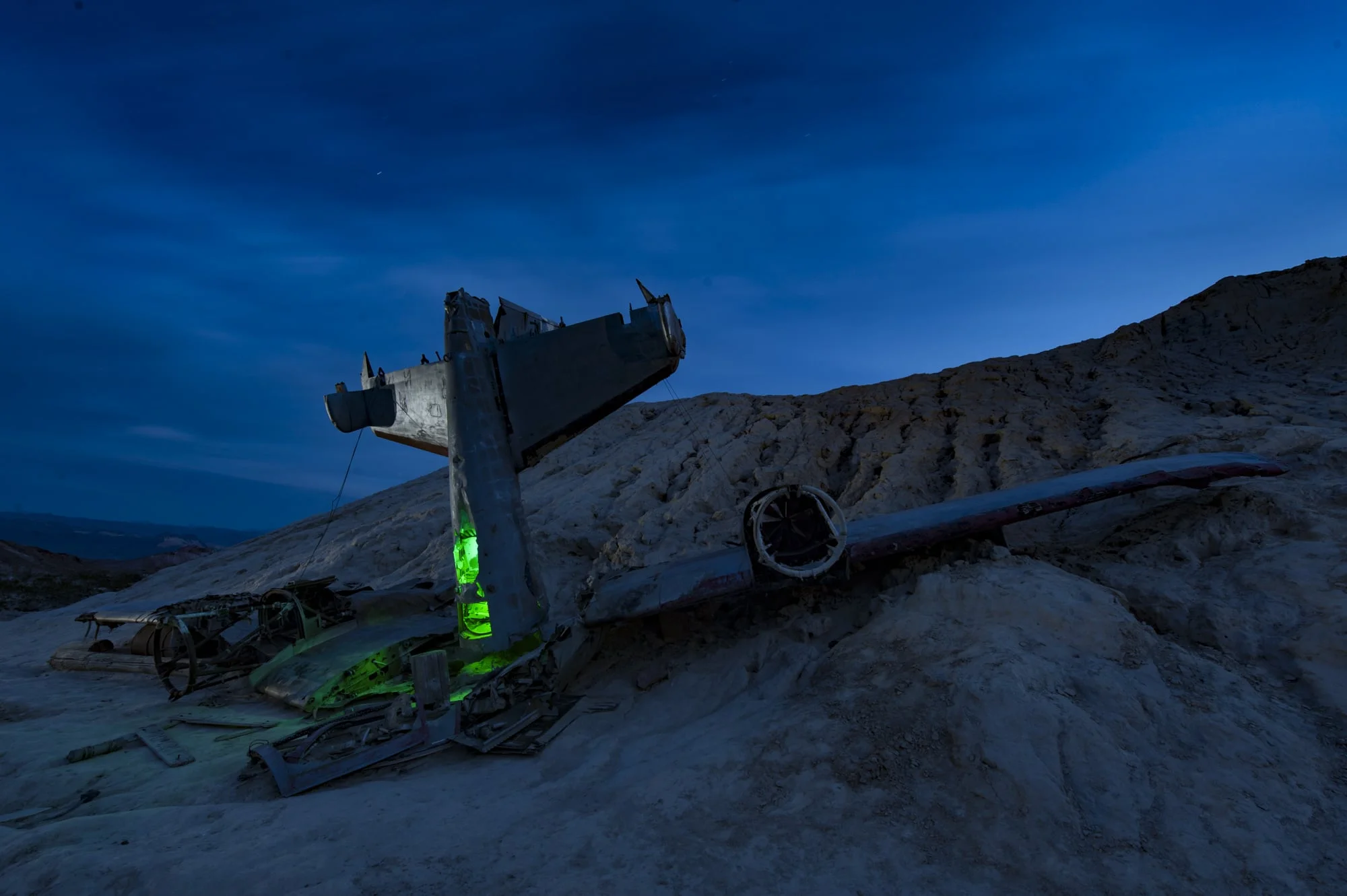 Toy sword inside crashed plane in northern Arizona. 