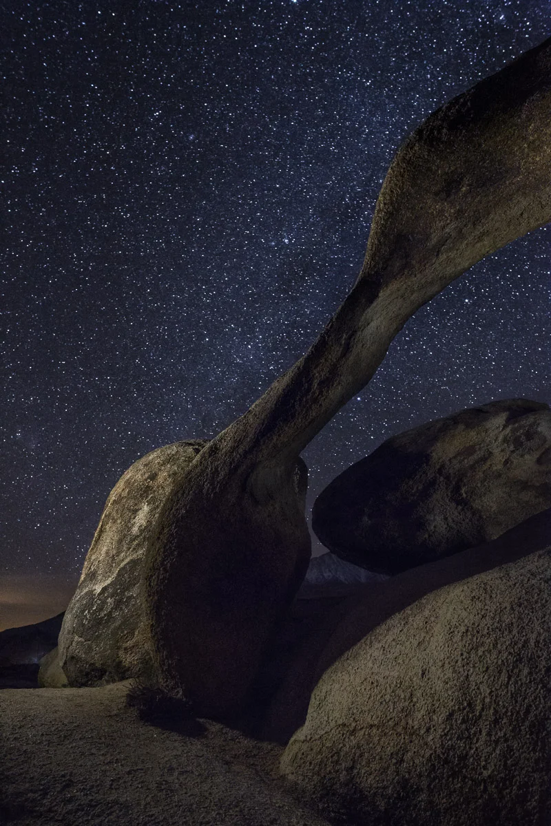 ISO 12800, 20 seconds f/4. Canon 6D, Tamron 15-30mm f2.8 lens. New moon.