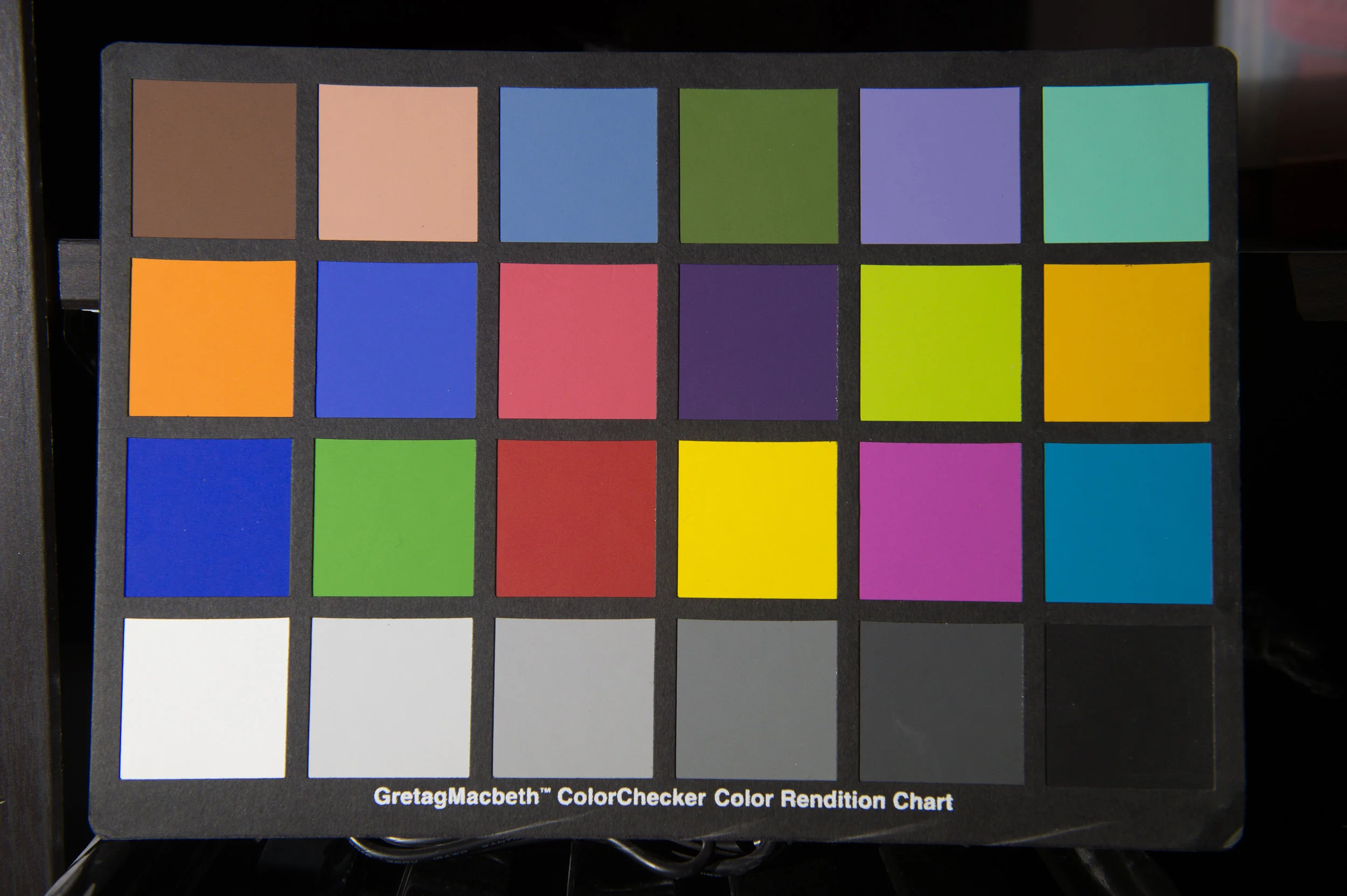 Figure 4. The chart after using the White Balance Selector.