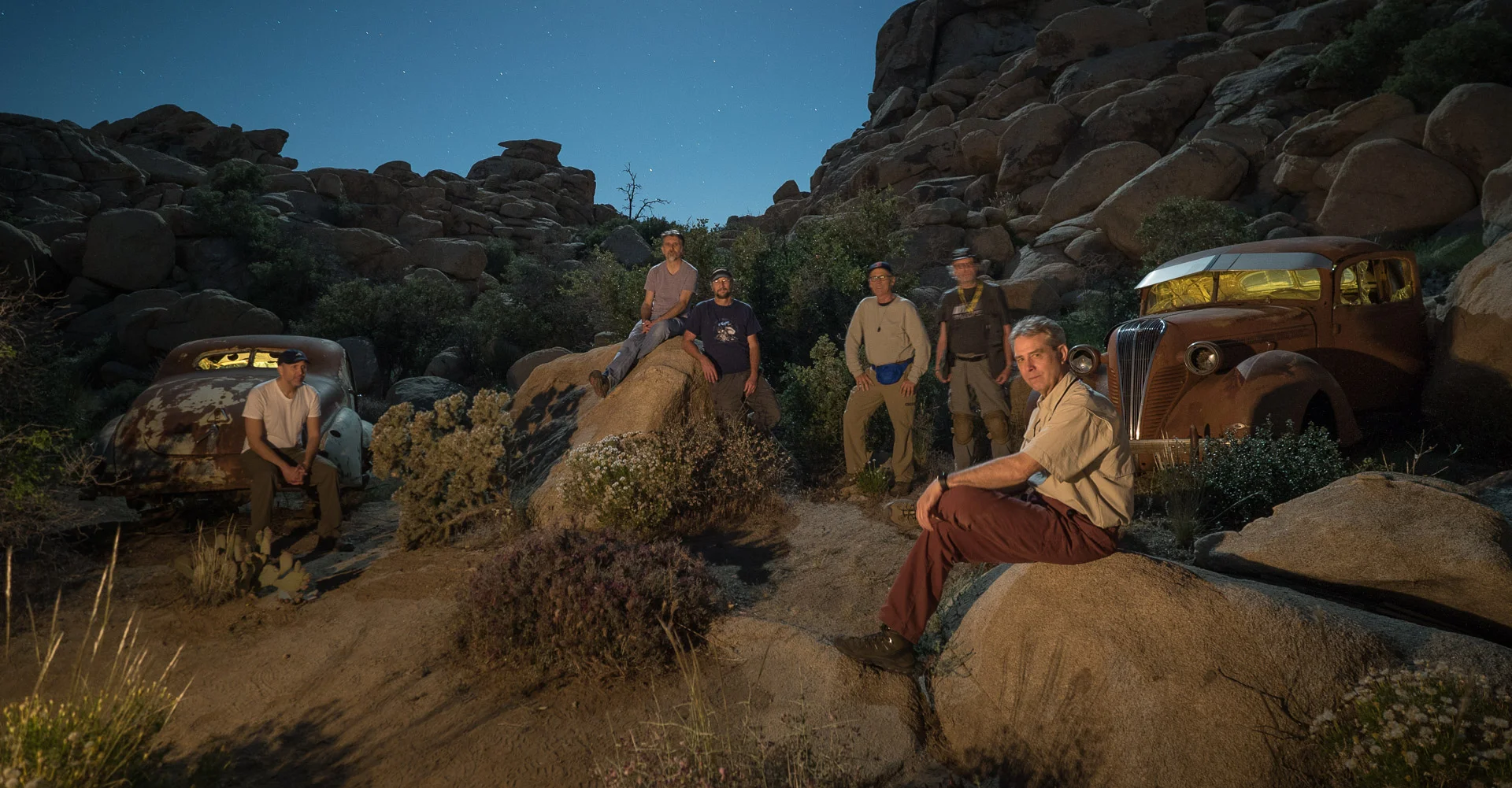 Joshua Tree light painting Group No. 2.