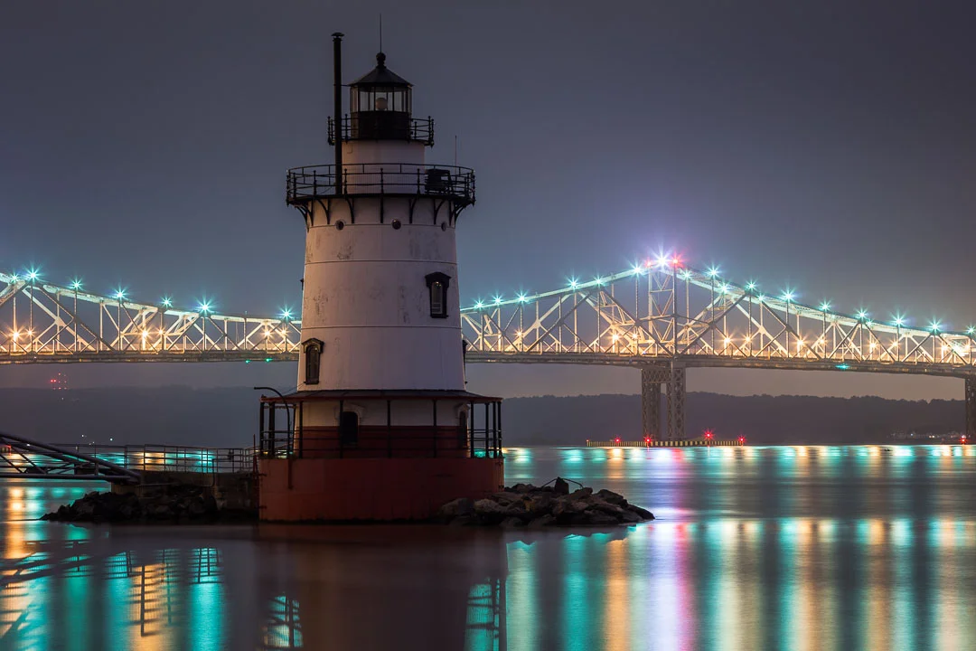 Tappan Zee Bridge from Tarrytown, New York. 90 seconds, f/8, ISO 160. Canon 5D Mark II , Nikon 28mm f/3.5 PC lens.