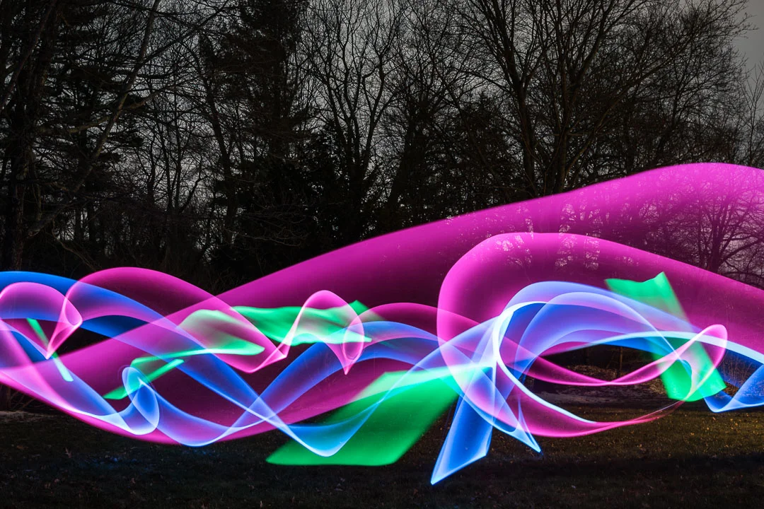 “Lightforms.” 227 seconds, f/5.6, ISO 100. Nikon D750 , Nikkor 24-120mm f/4 lens at 40mm.