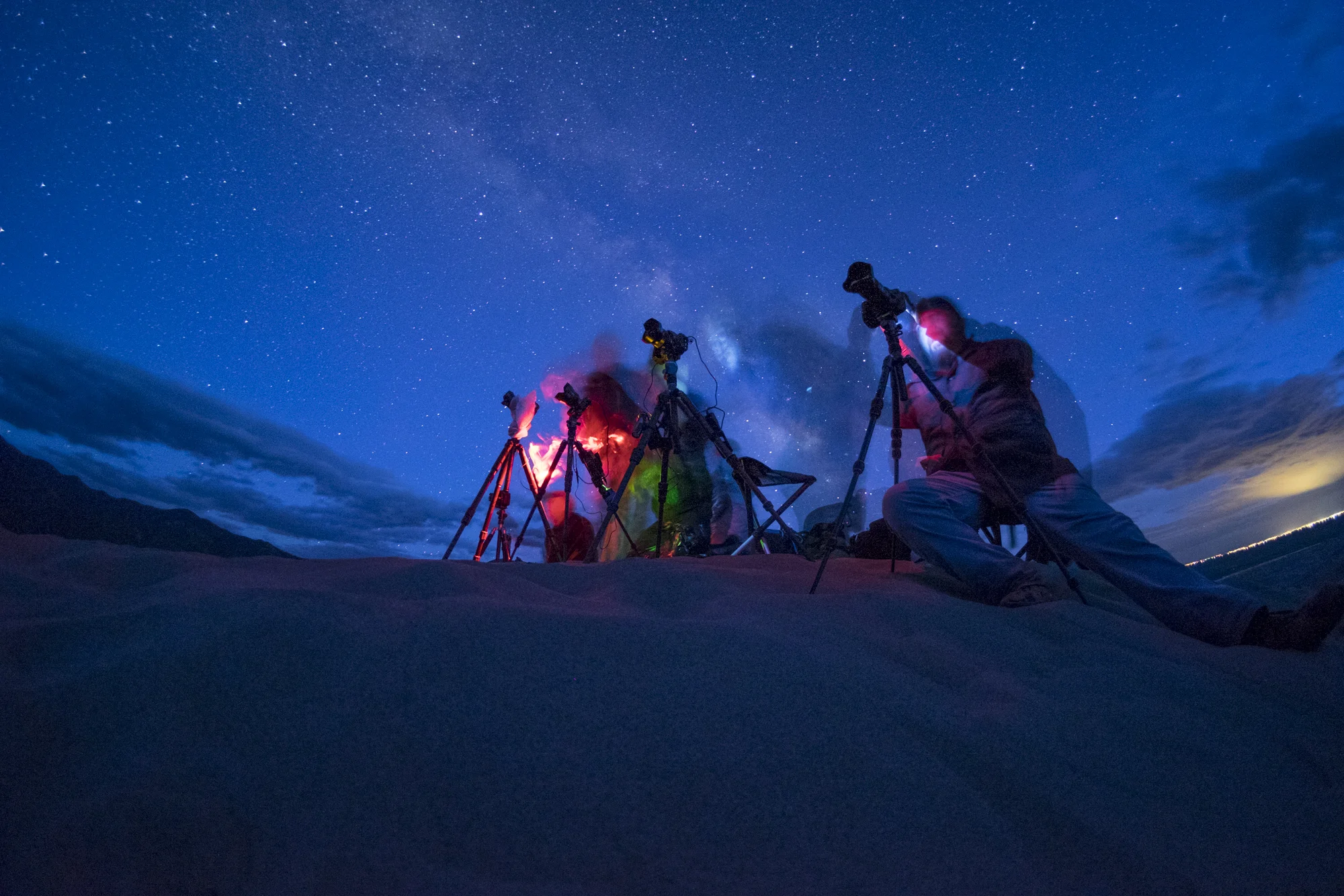 Figure 8. A second camera set for behind-the-scenes captured this beautiful moment during our Great Sand Dunes workshop.