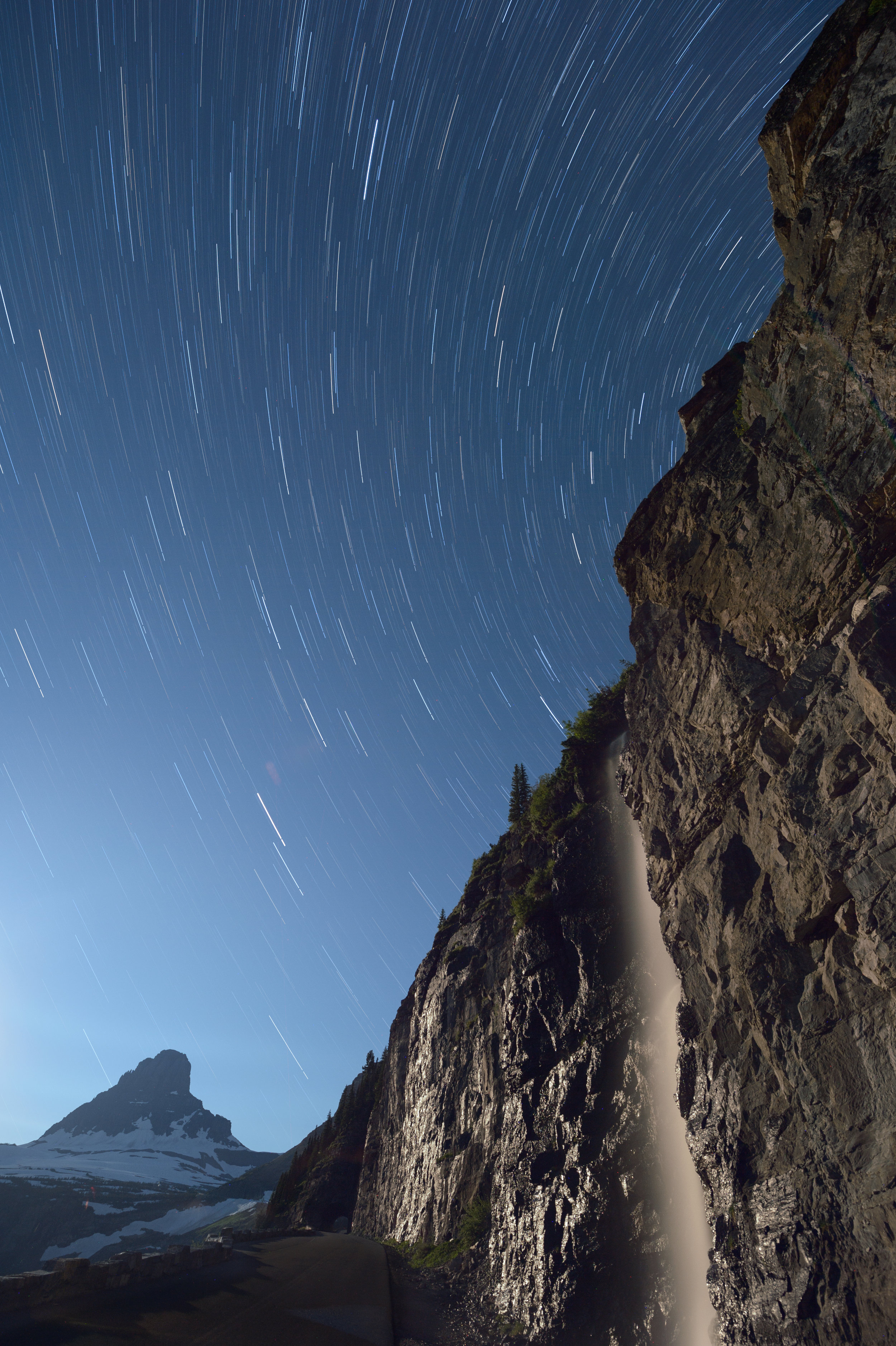 Mt Clements, Star Trails, Waterfall