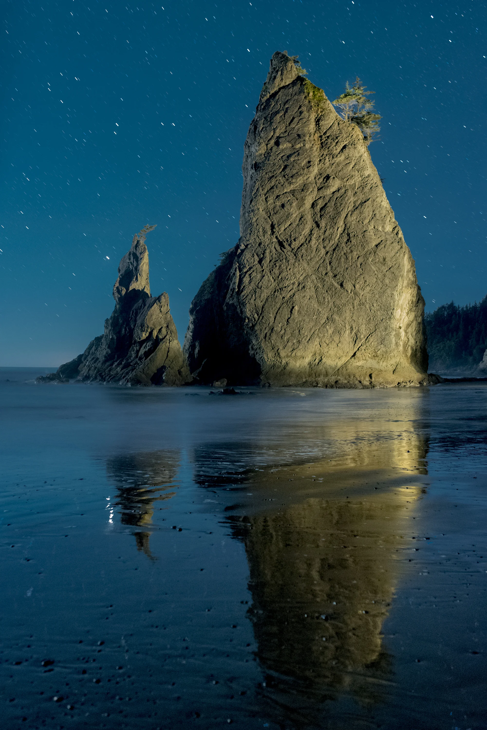 Olympic National Park, Washington. Nikon D750, 35mm f/1.4 Sigma Art lens. 61 seconds, f/2.8, ISO 6400.