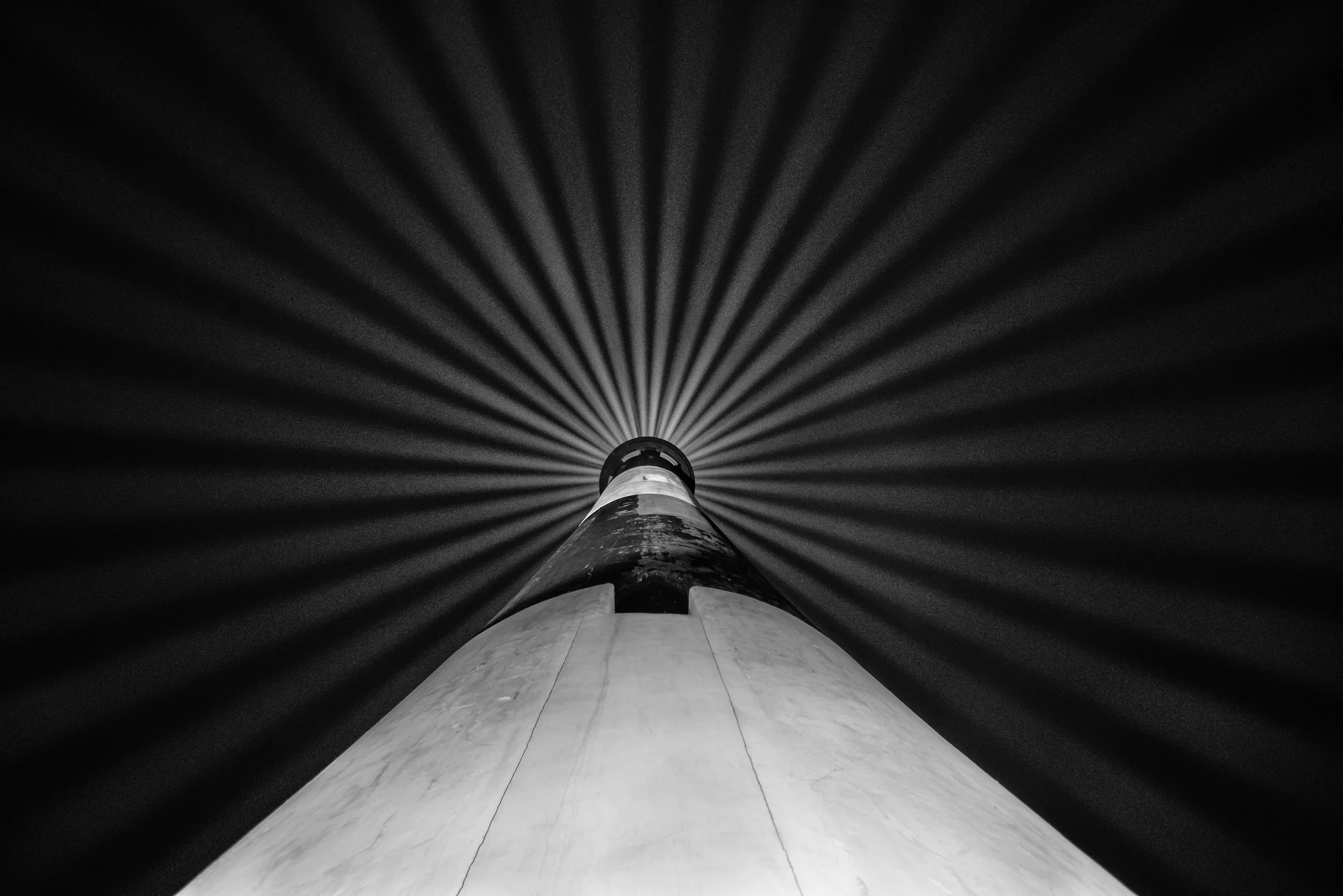 Another image of the Fire Island Lighthouse from the same night. This one is composed of 1/4-second exposures, which resulted in the narrower beams of light. Nikon D750, Irix 15mm f/2.4 lens. 20 stacked frames shot at 1/4, f/2.4, ISO 6400.
