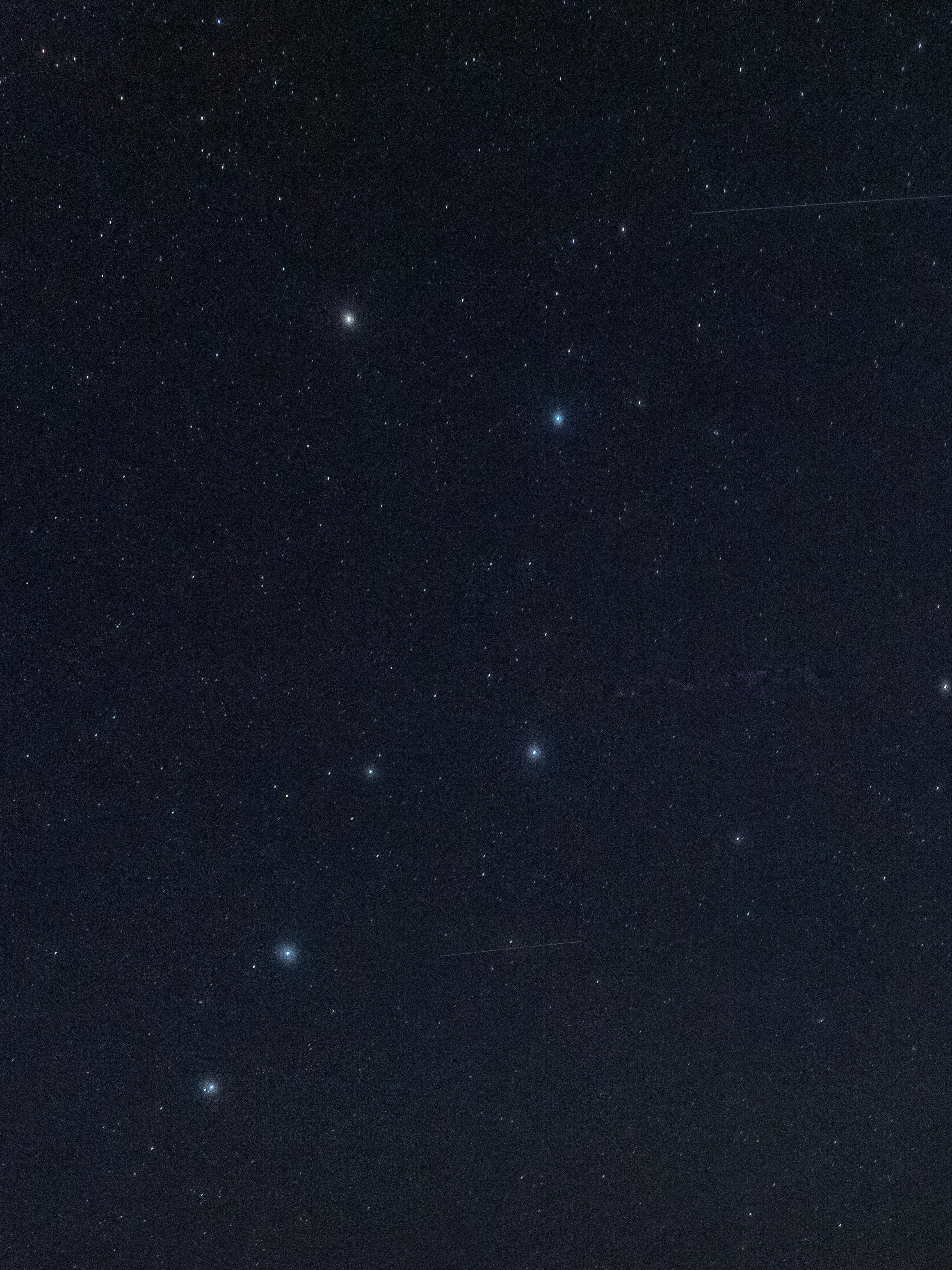 100 percent view from Fujifilm GFX 50r. 20 seconds, f/5.6, ISO 6400.
