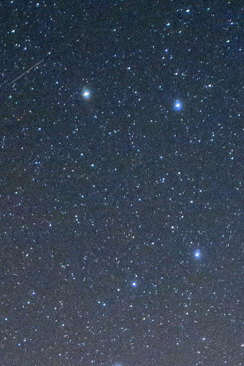 100 percent view from Z 6. 15 seconds, f/2.4, ISO 12,800.