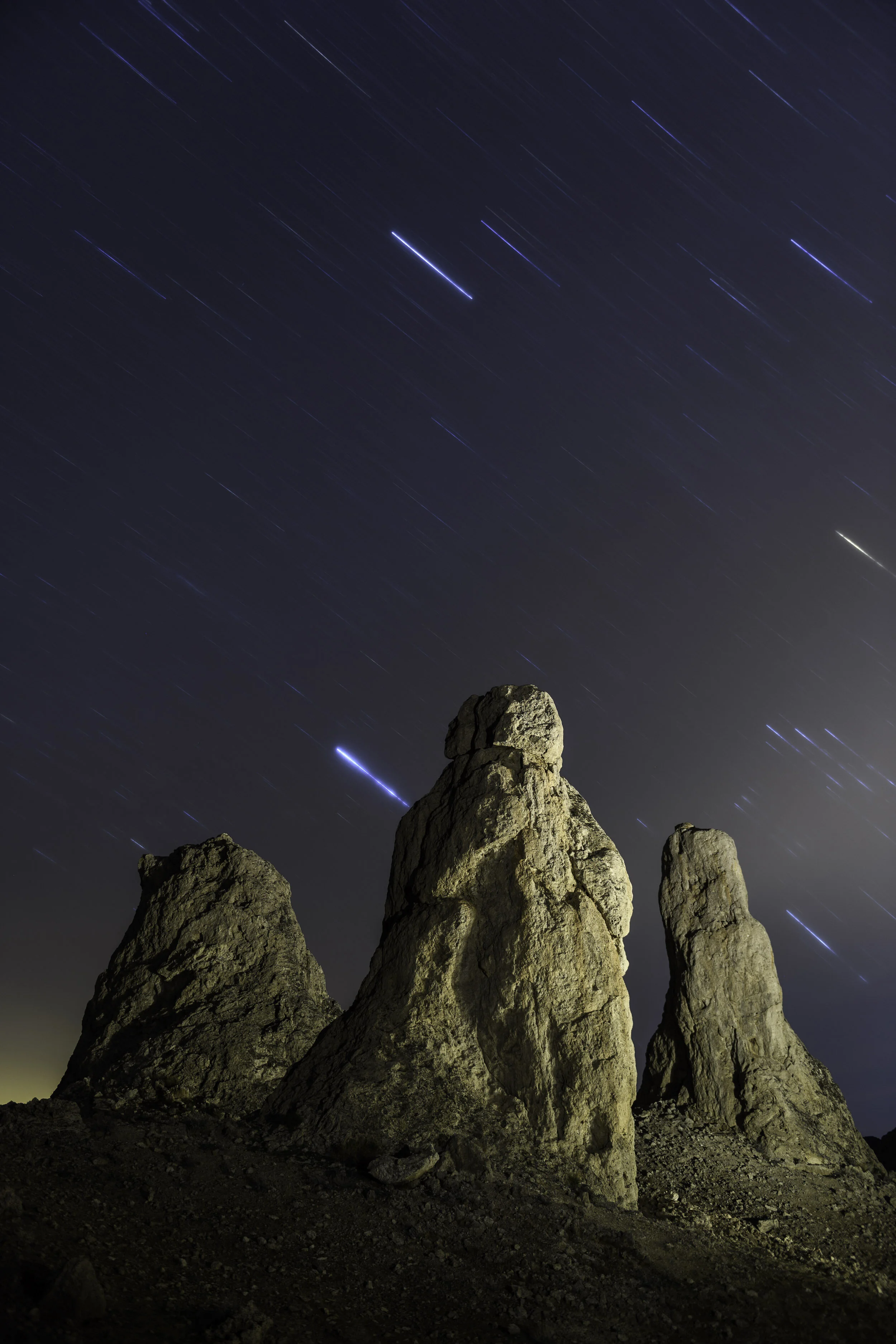 Figure 8. The final image with 20-minute star trails and all the light painting.