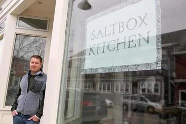 Chef-founder Ben Elliott at Saltbox Kitchen. Photo Credit: Suzanne Kreiter/Boston Globe Staff