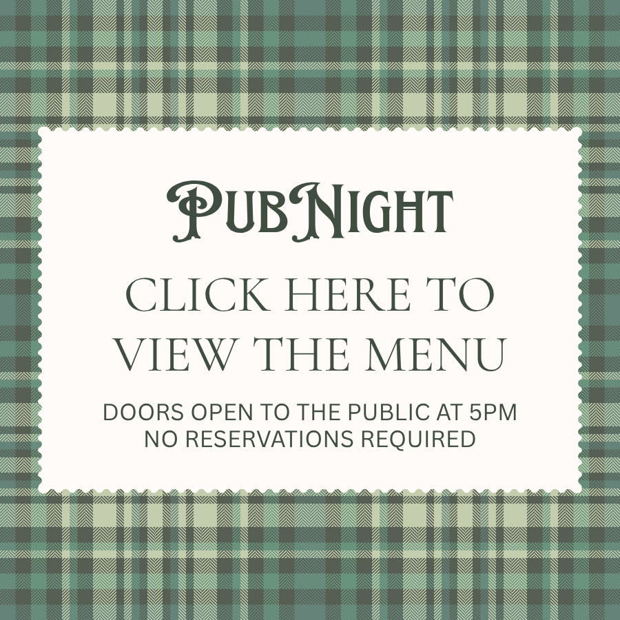 Pub Night &amp; Live Irish Music  - Special Menu and Extended Hours 