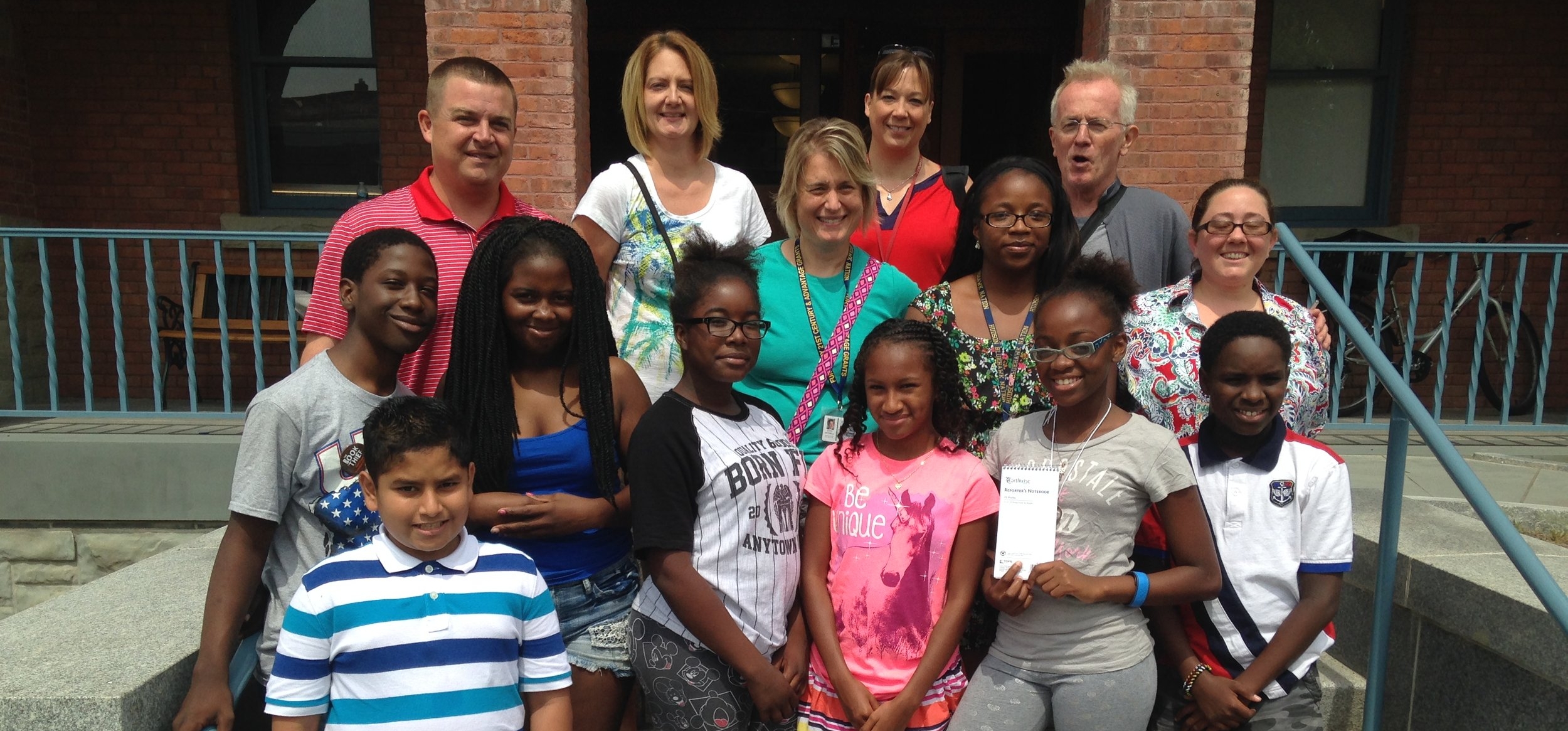 Peter with Kids at Library.JPG