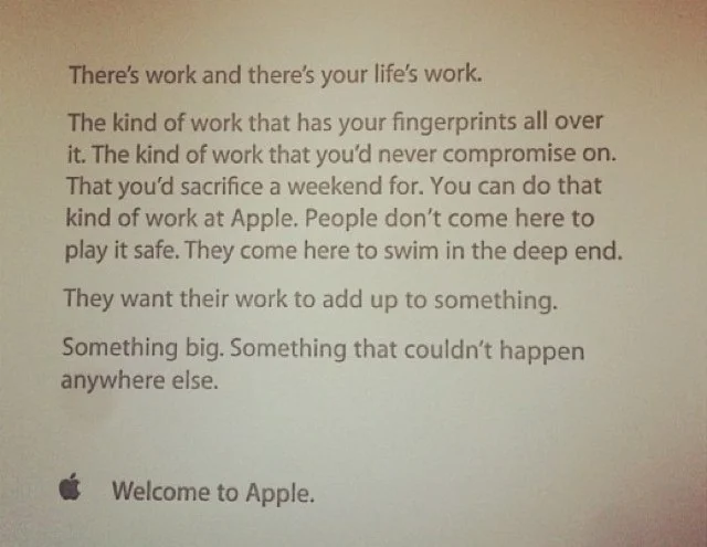 This is what every new Apple employee gets on day 1.