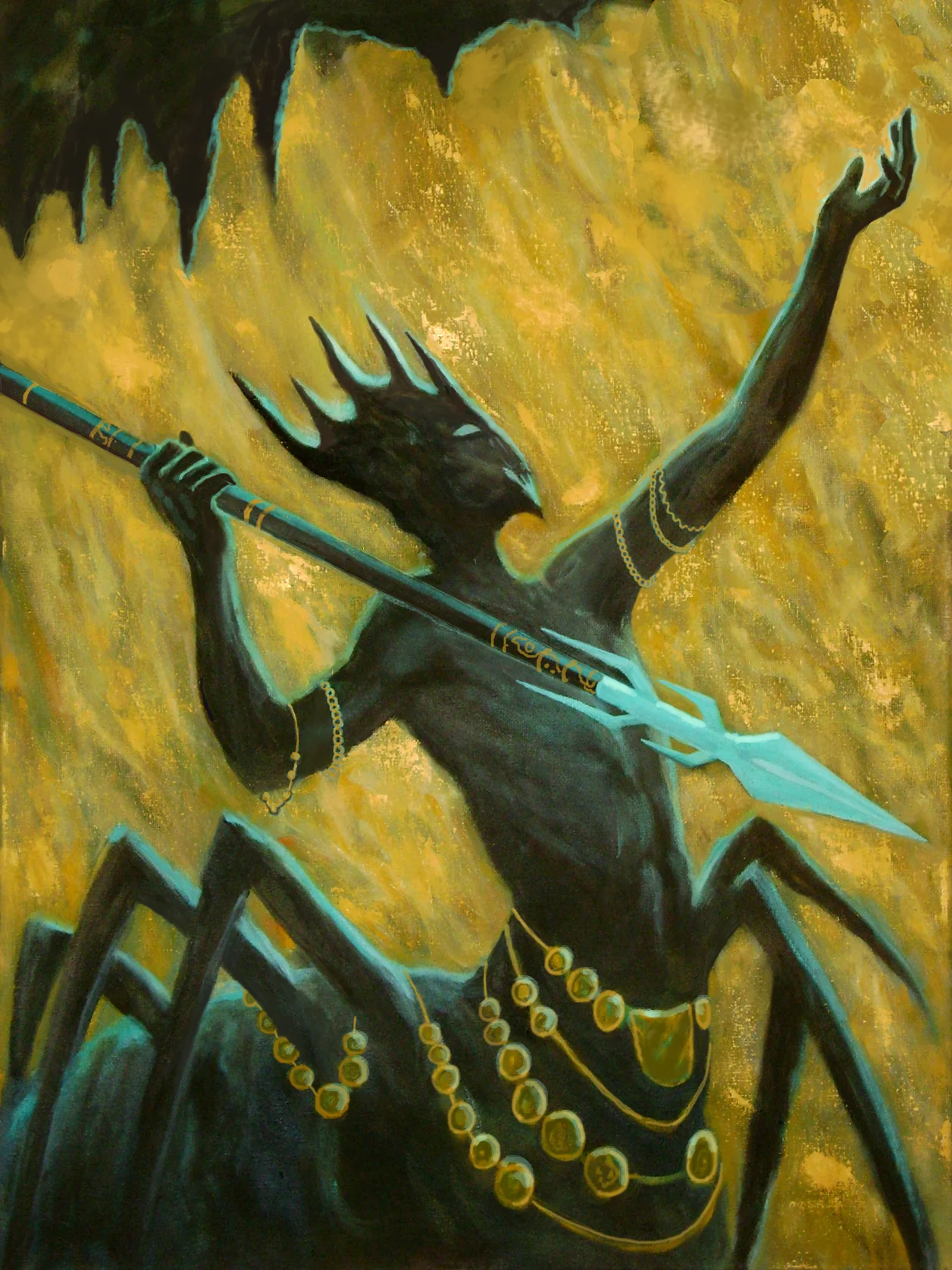 The Trickster, oil on canvas, 24" x 18"