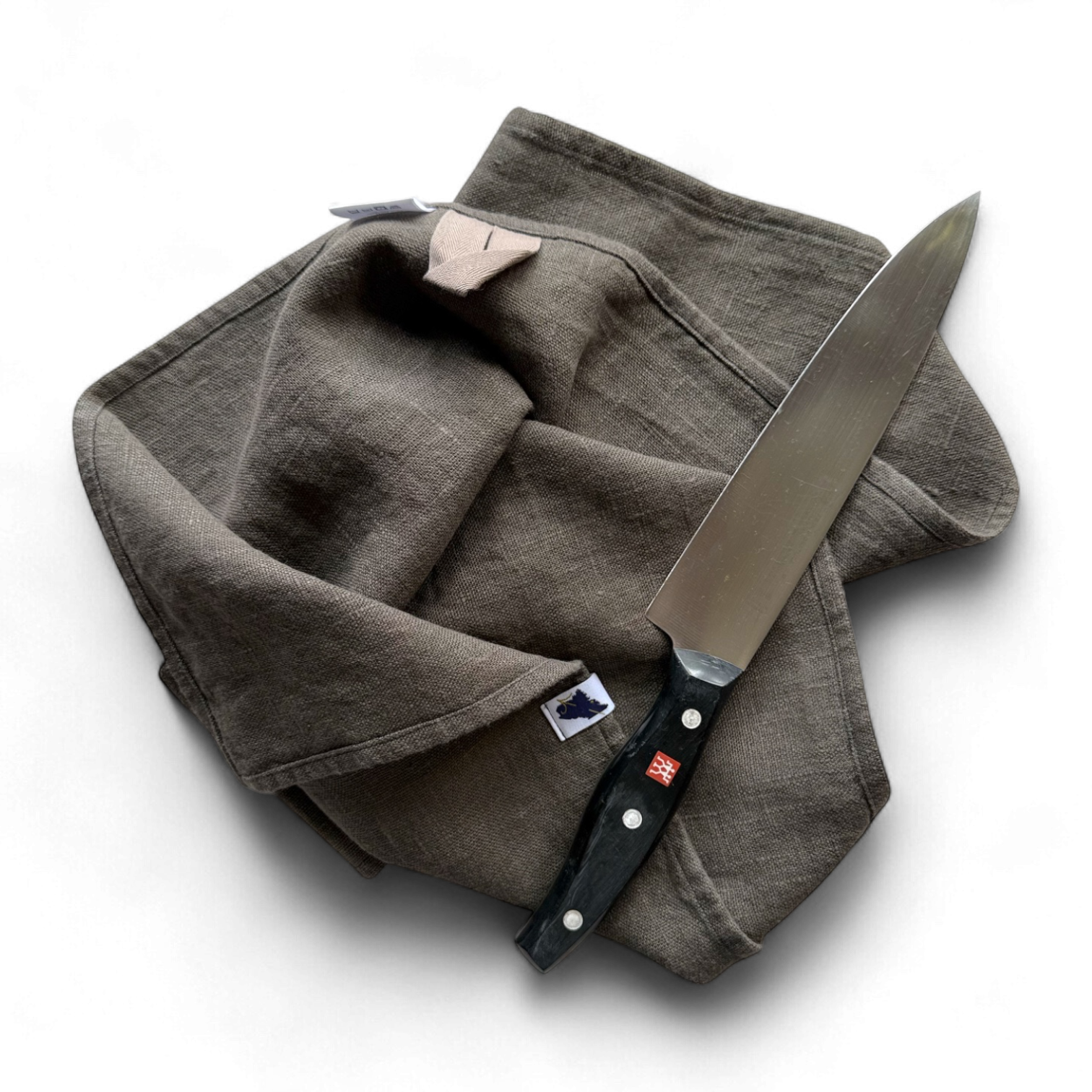 Cocoa Heavy Weight Linen Chef's Towel