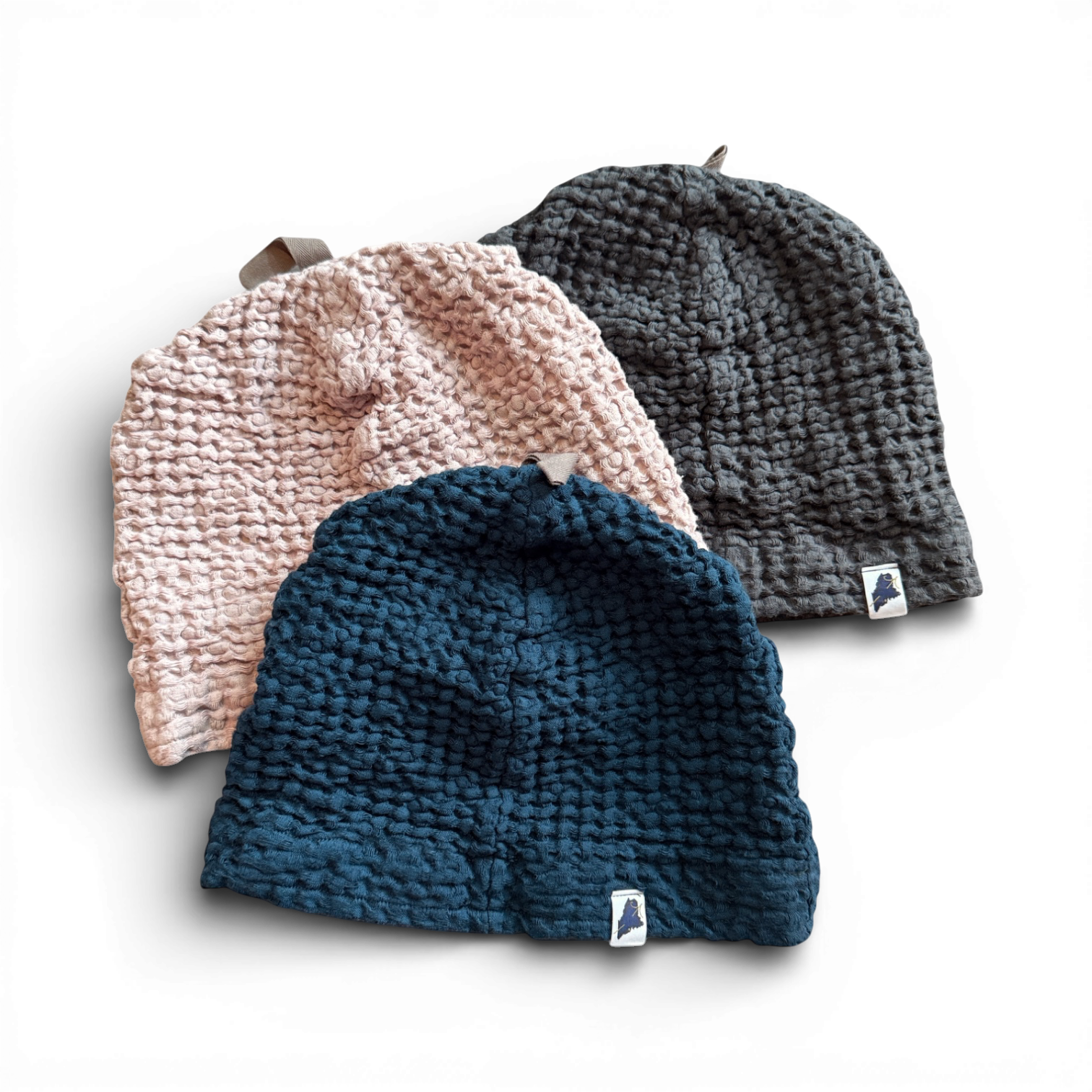 Nordic Style Waffle Spa Hats
