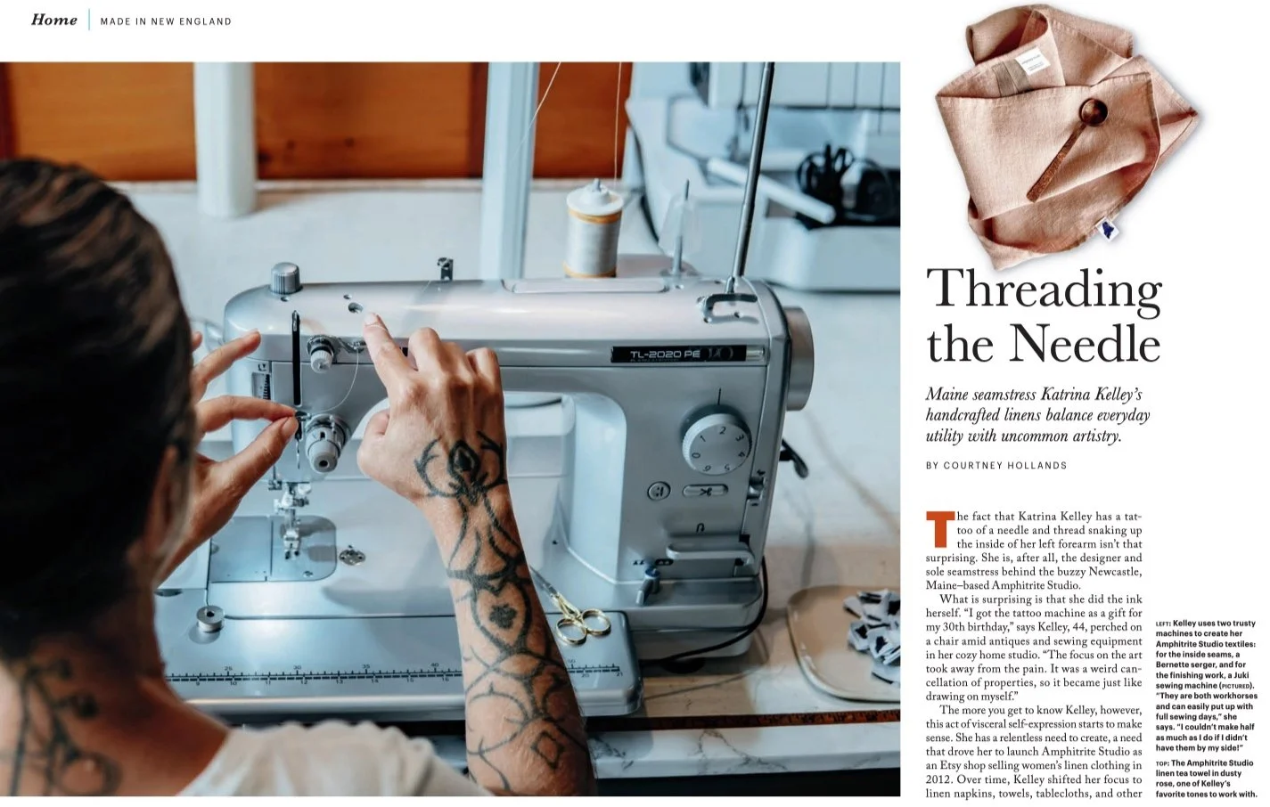 Yankee Magazine 2 page spread september 2024