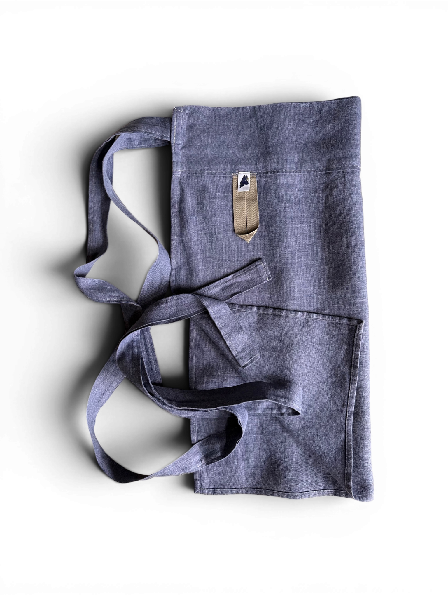 Hydrangea Cafe Apron • 100% Linen