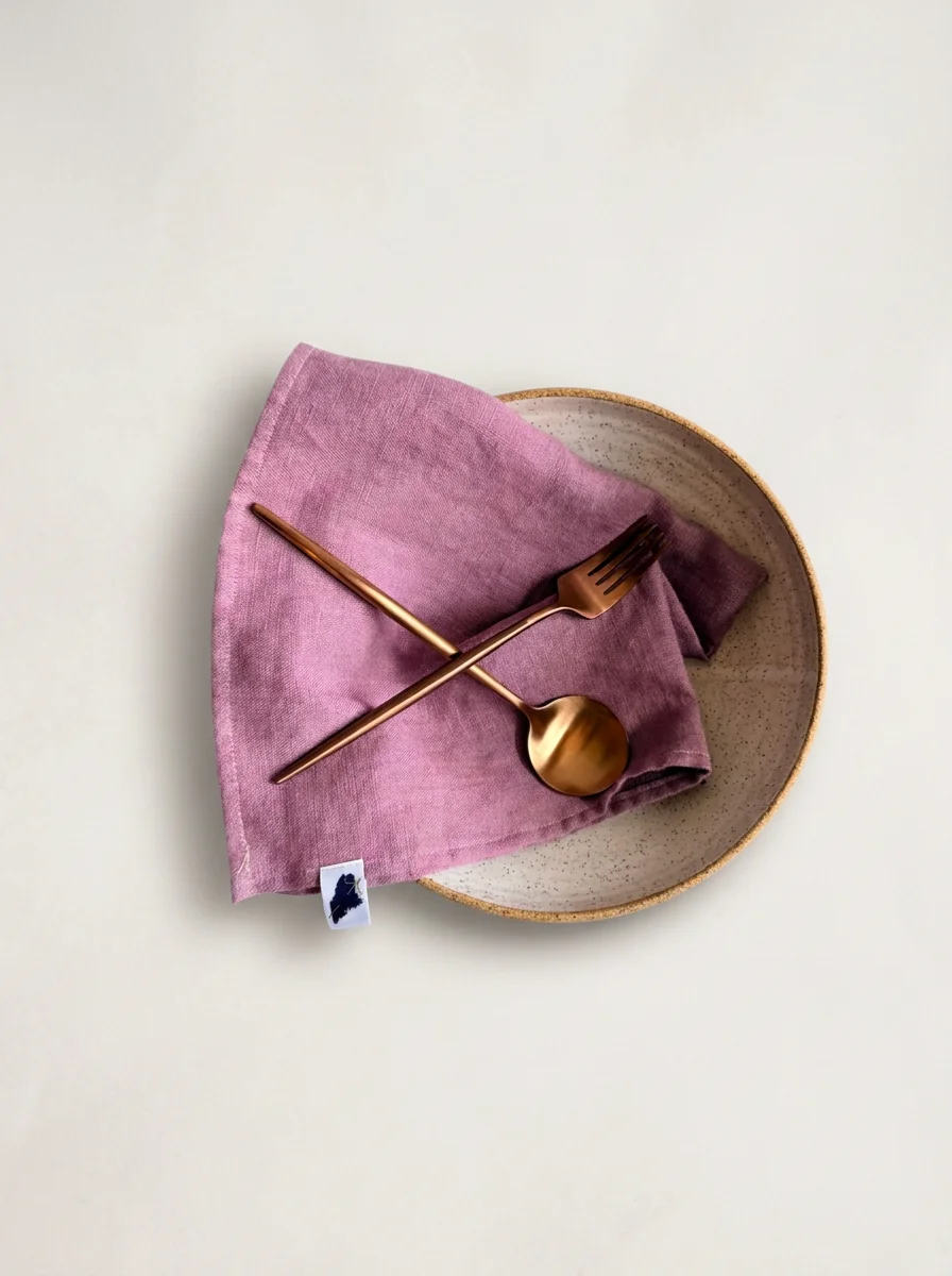 Peony Pink Linen Napkins • 16" Square