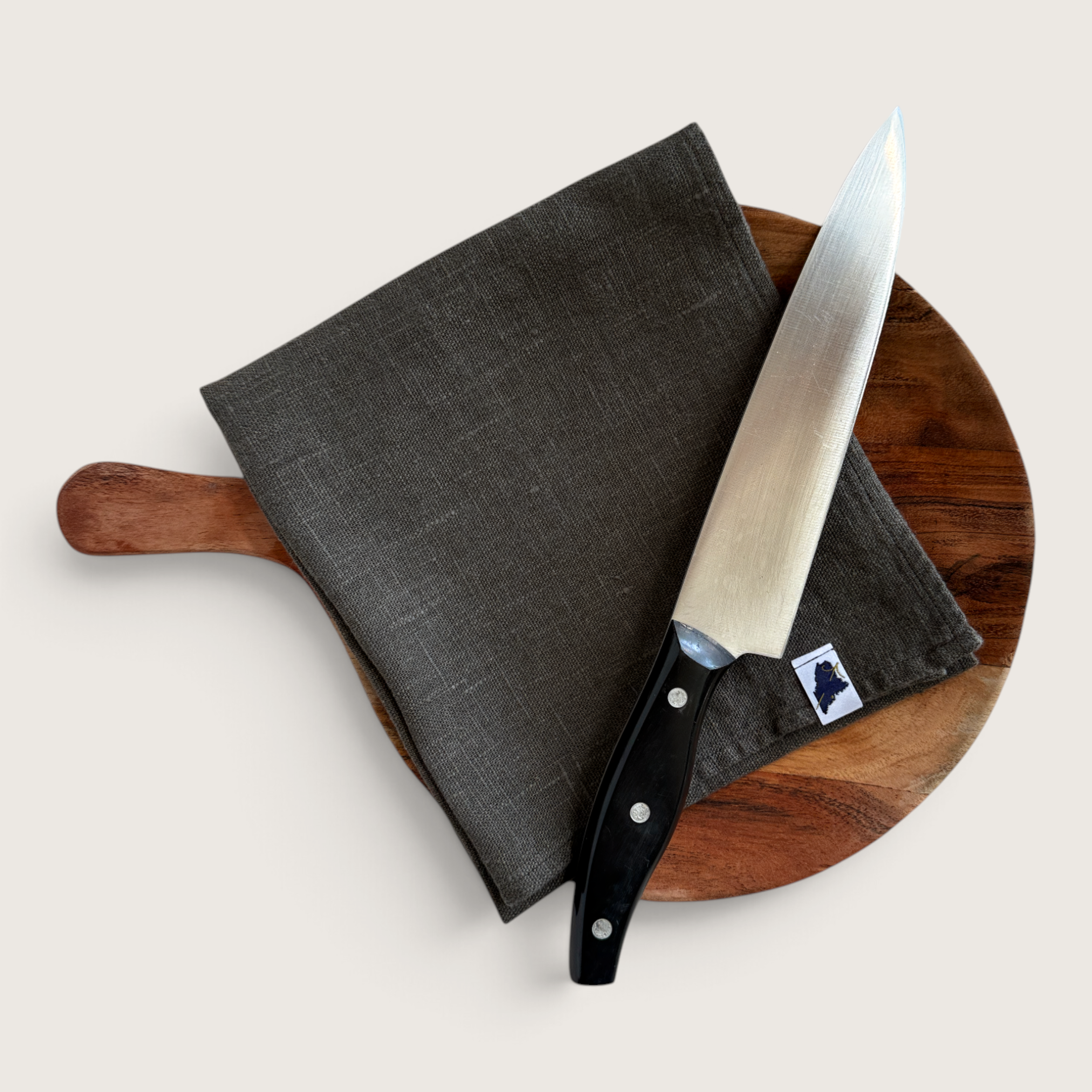 Cocoa Heavy Weight Linen Chef's Towel