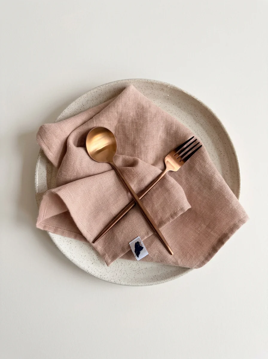 LAST ONE • Rose Linen Napkins • 16" Square