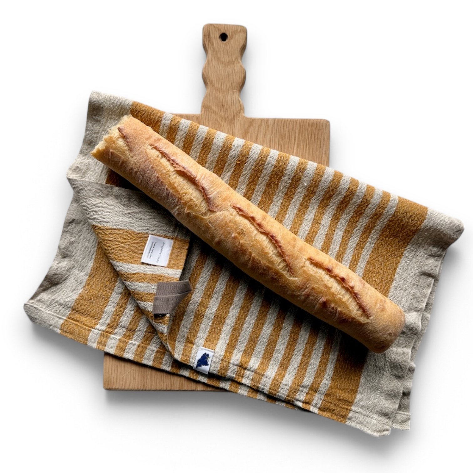 Rough Linen Hand Towel • Goldenrod
