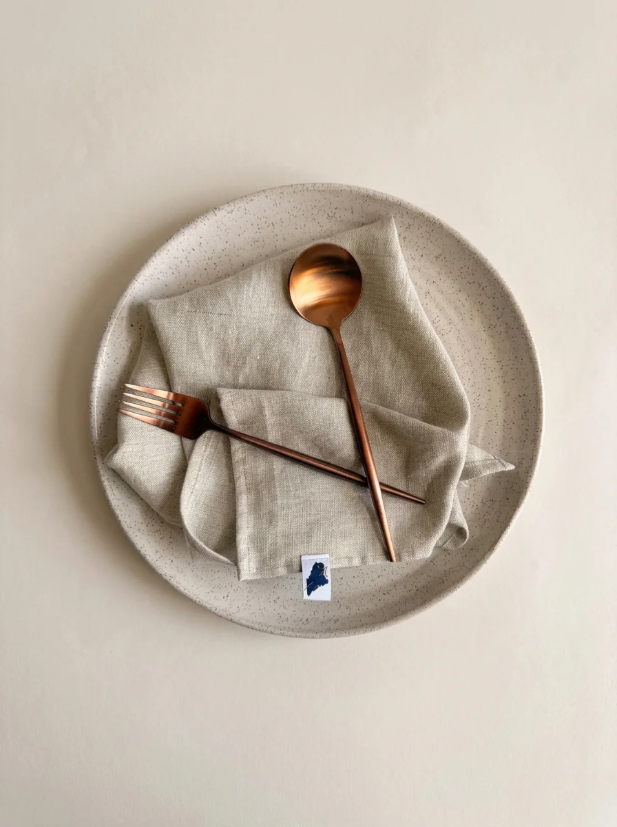 Dark Buttercream Linen Napkins • 16" Square