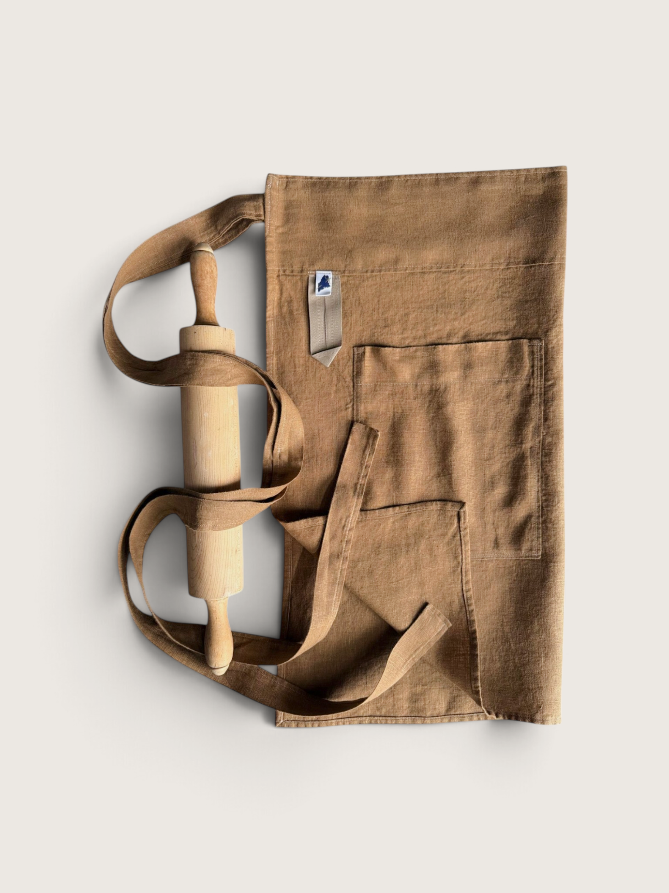 Ginger Bistro Apron w/Pocket • 100% Linen