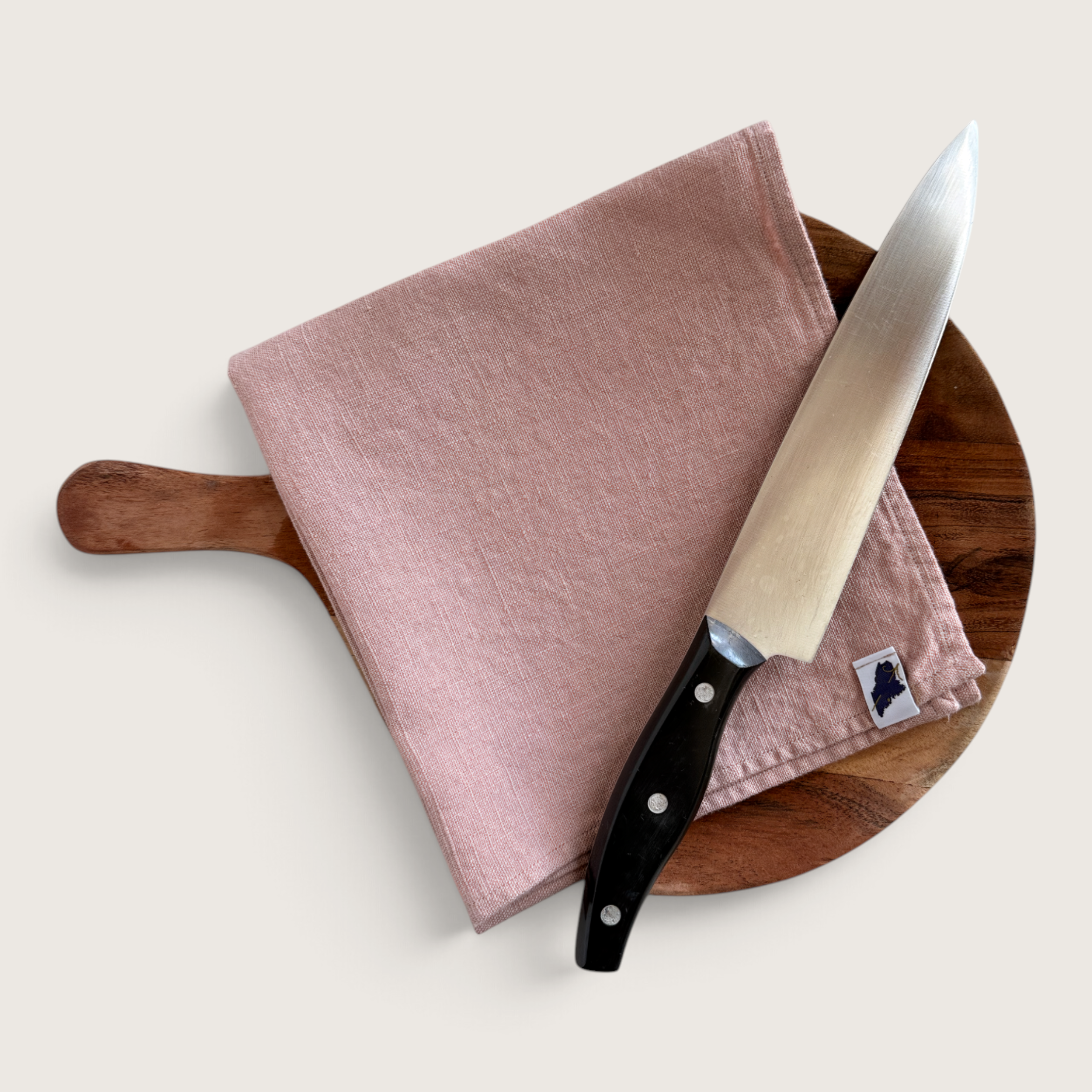 Rose Heavy Weight Linen Chef's Towel
