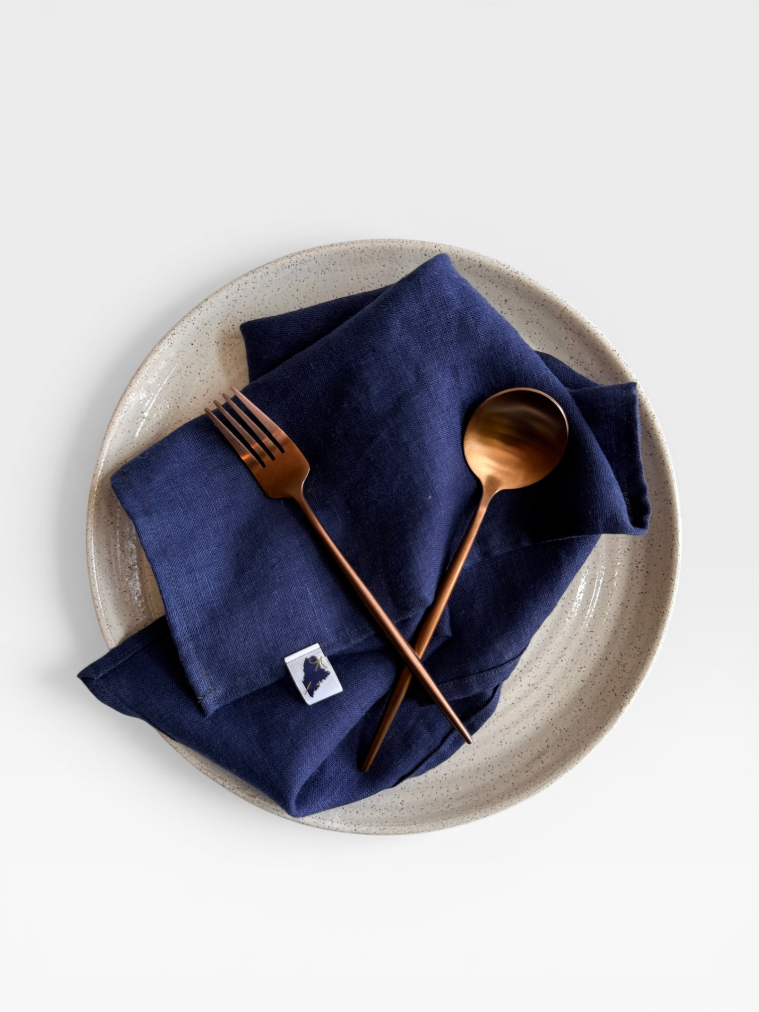 Blueberry Linen Napkins • 16" Square