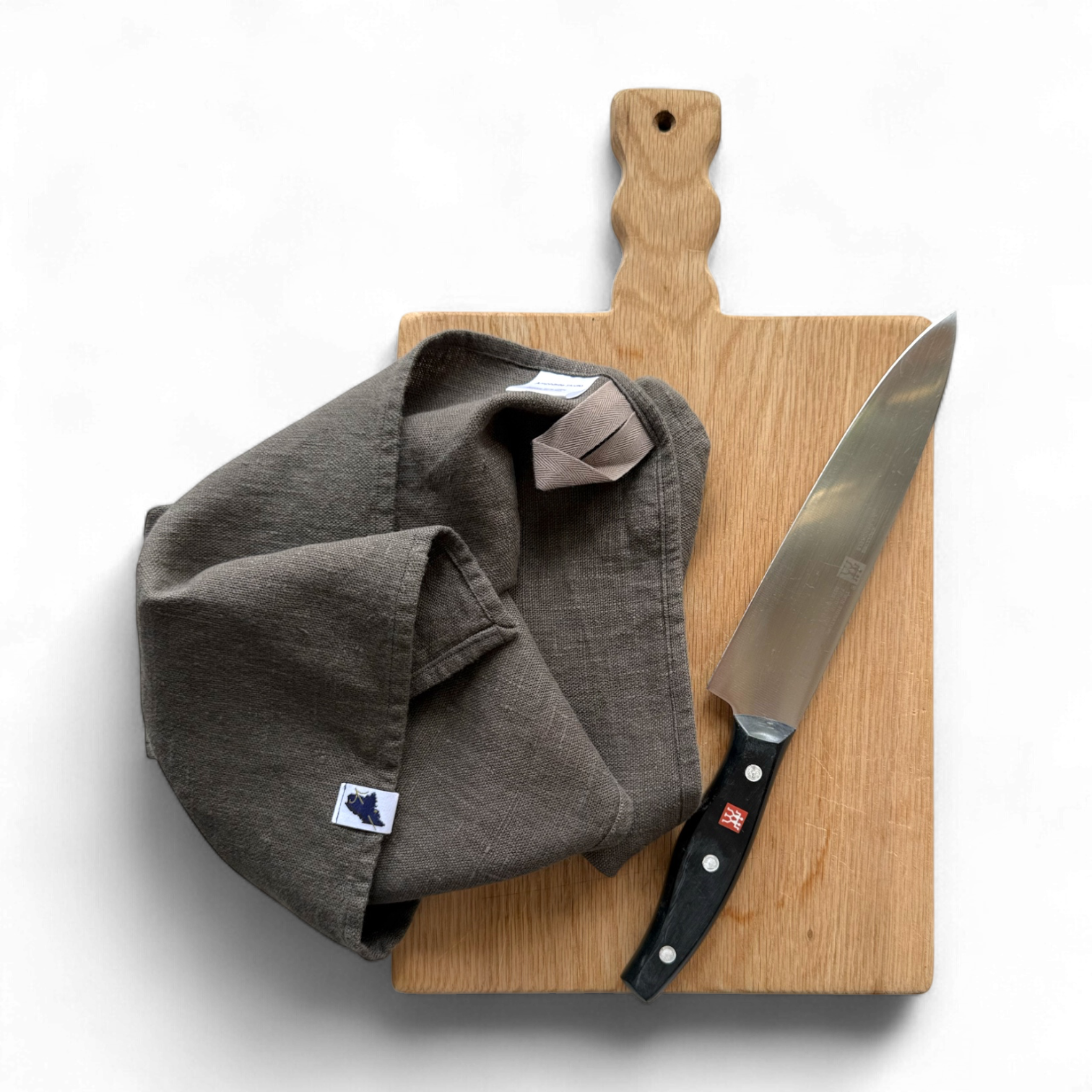 Cocoa Heavy Weight Linen Chef's Towel