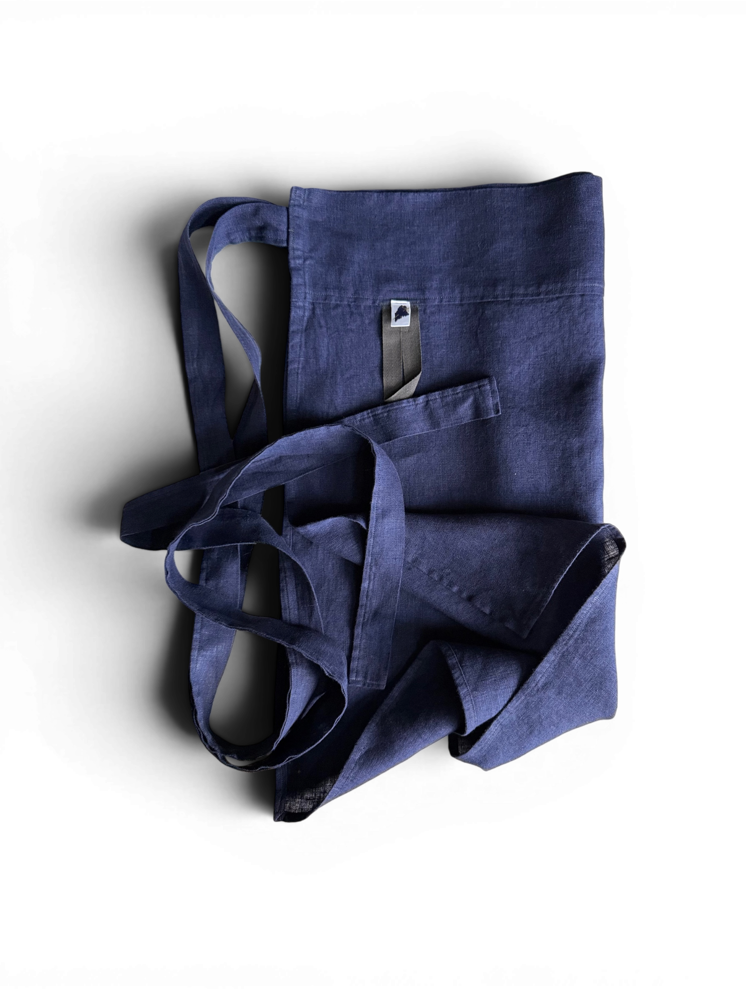 Blueberry Half Cafe Apron • 100% Linen