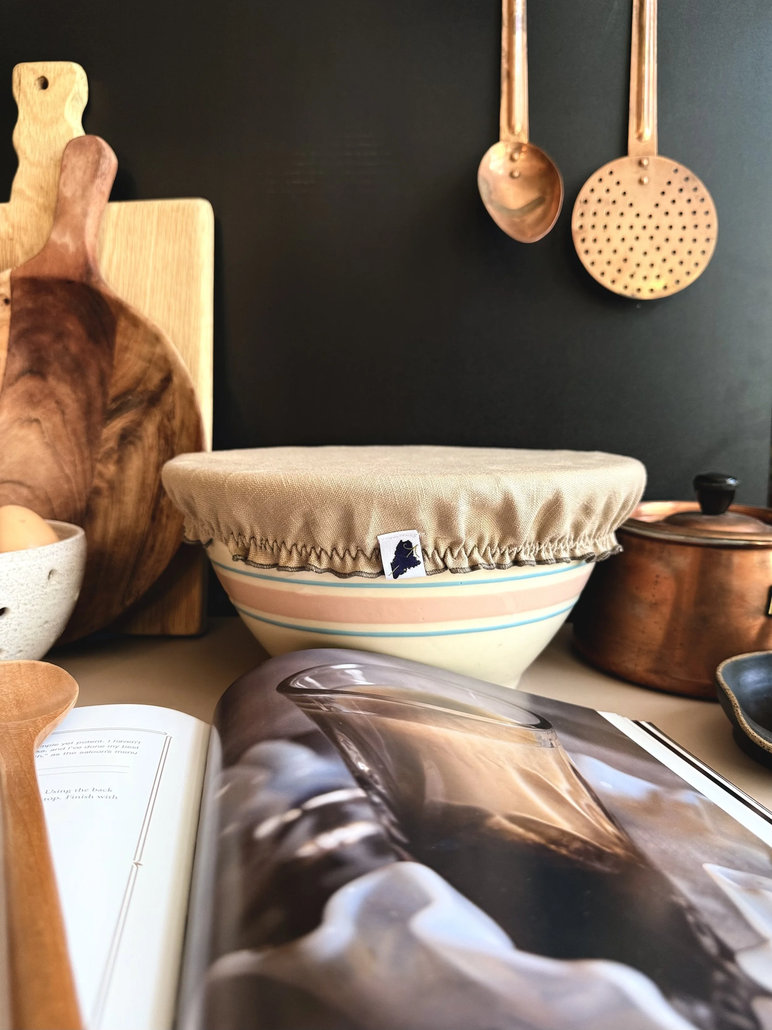 Medium Linen Dish Covers