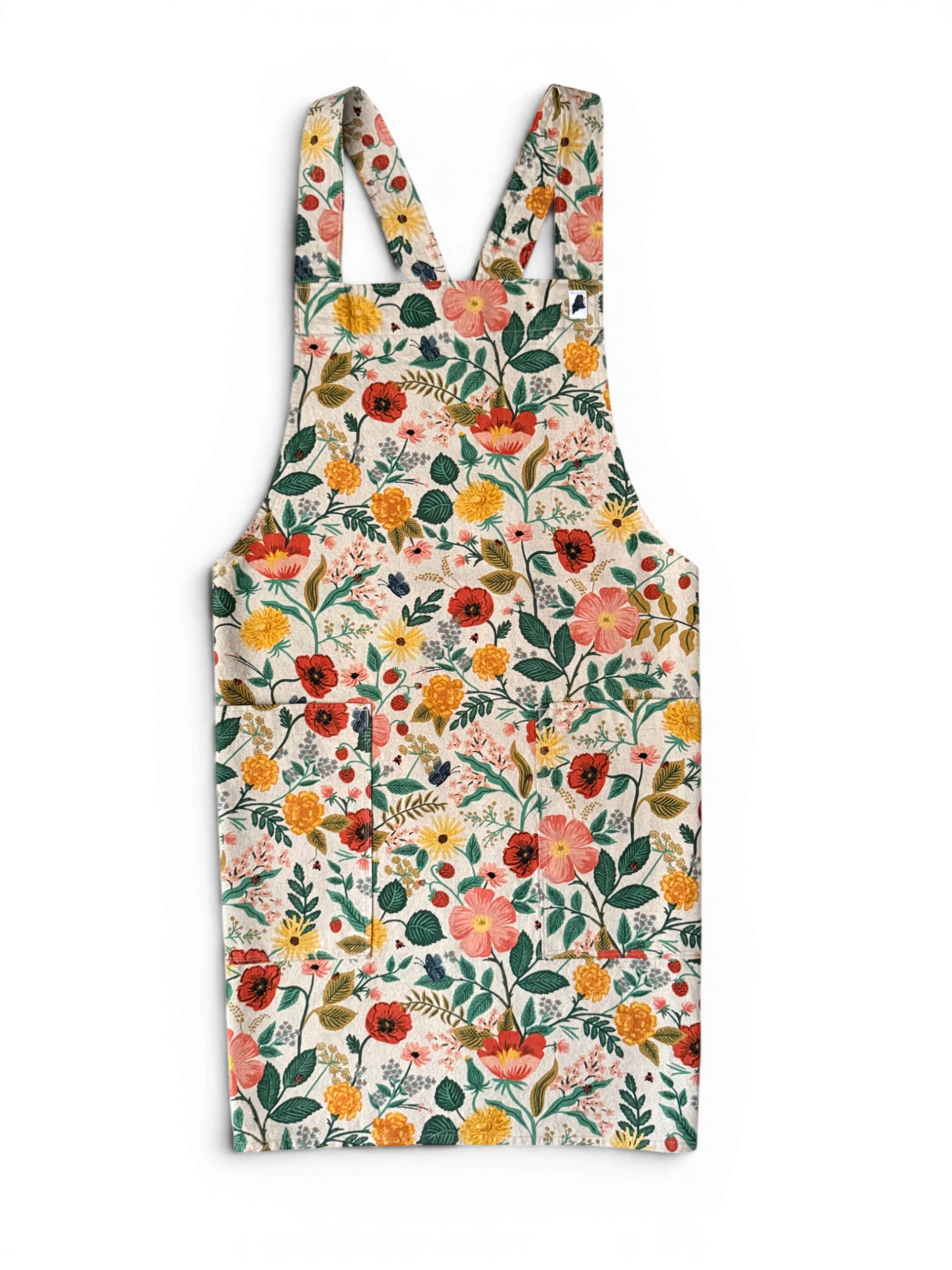 Crossback Apron • Poppy Fields