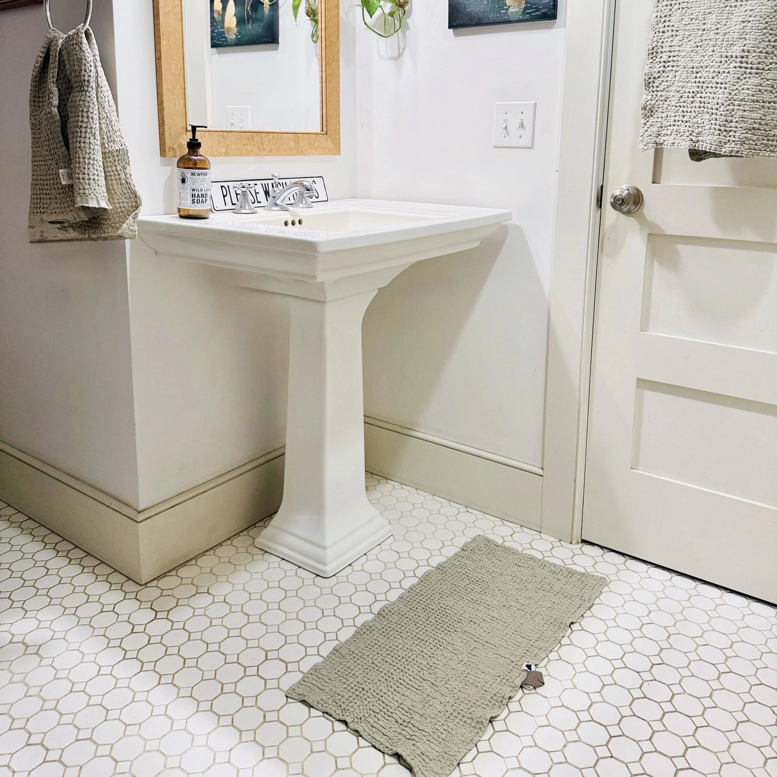 Sand Waffle Bath Mats