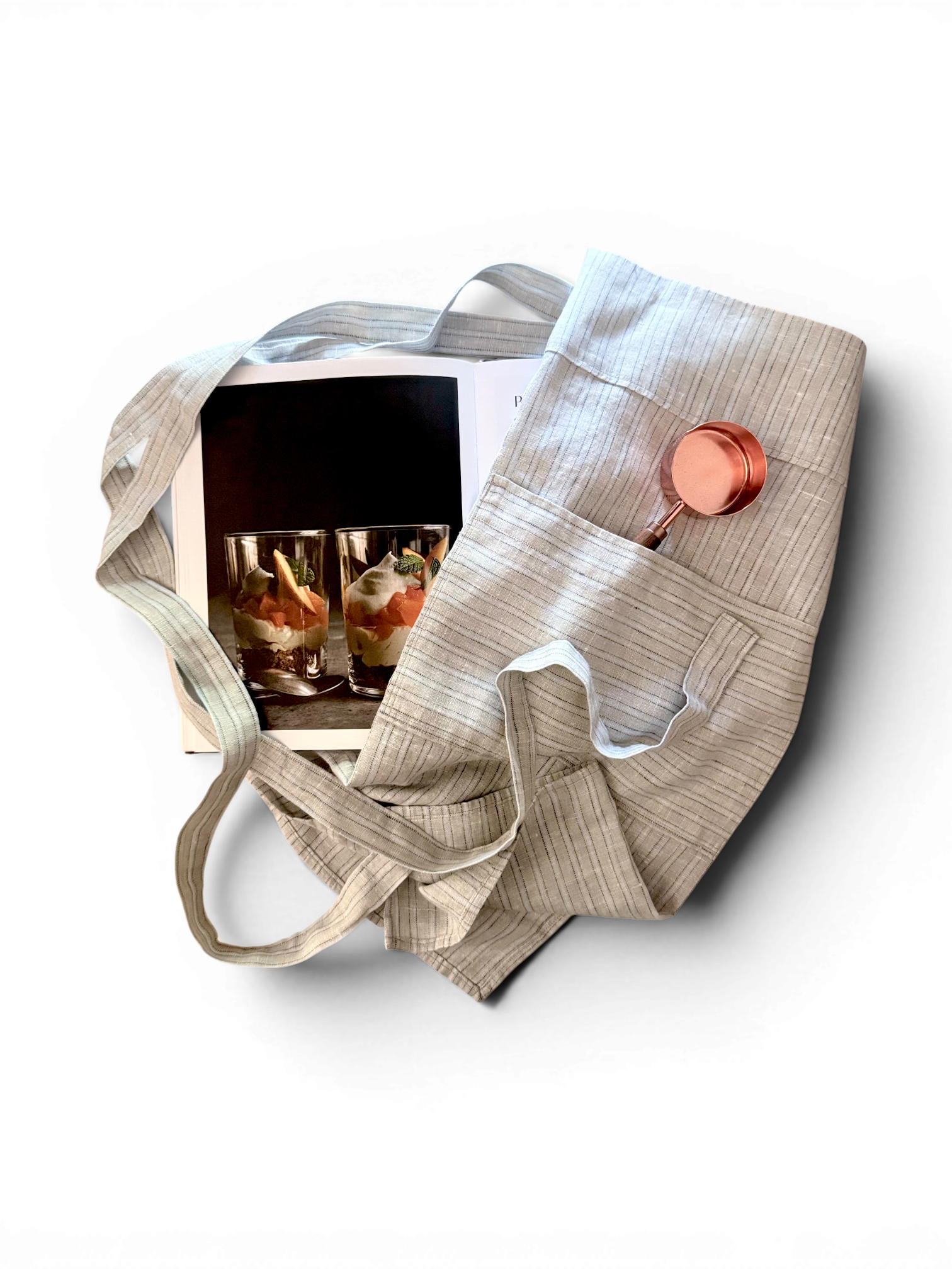 Meadow Stripe Limited Edition Apron • 100% Linen