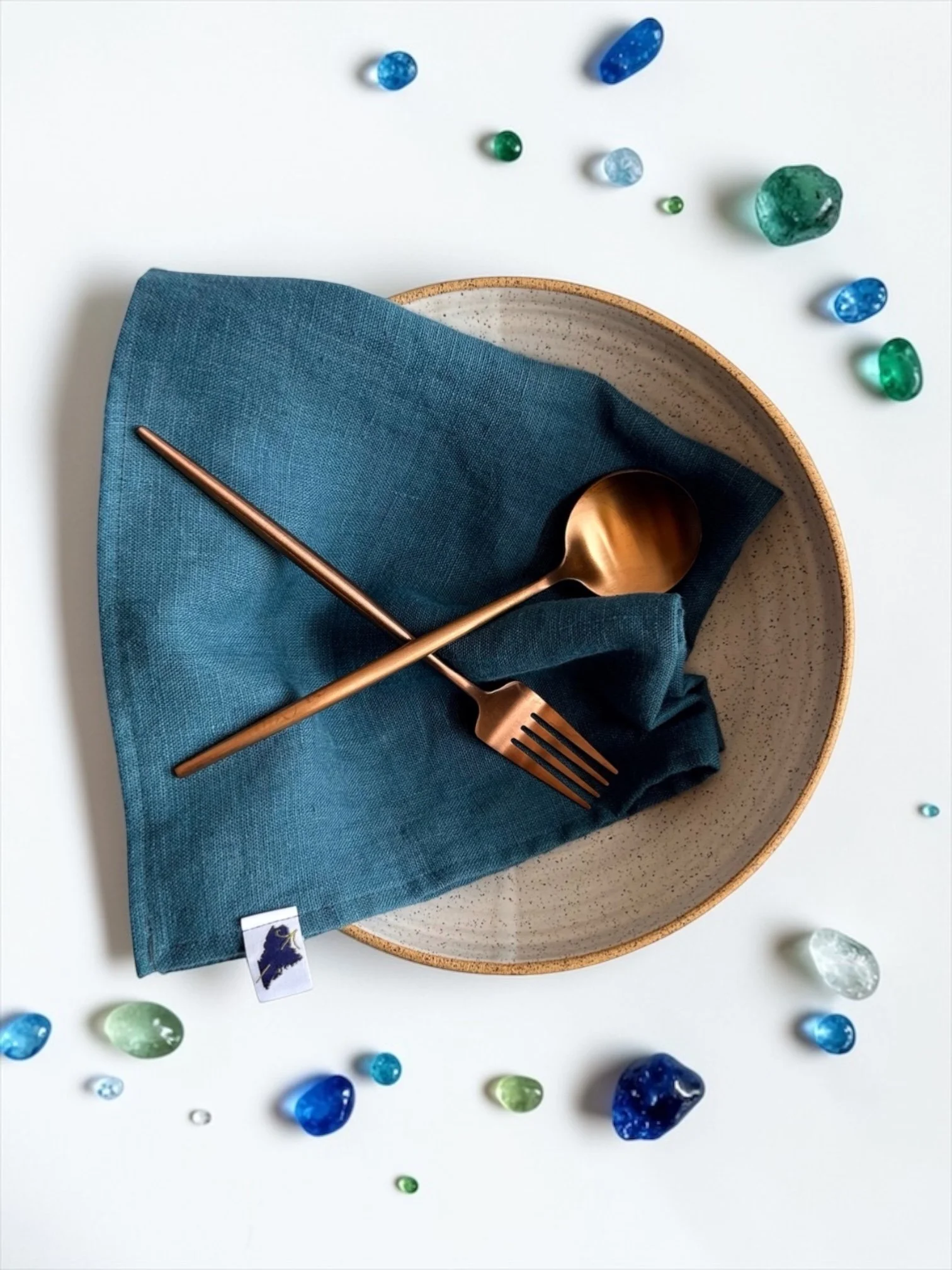 Sea Glass Linen Napkins • 16" Square